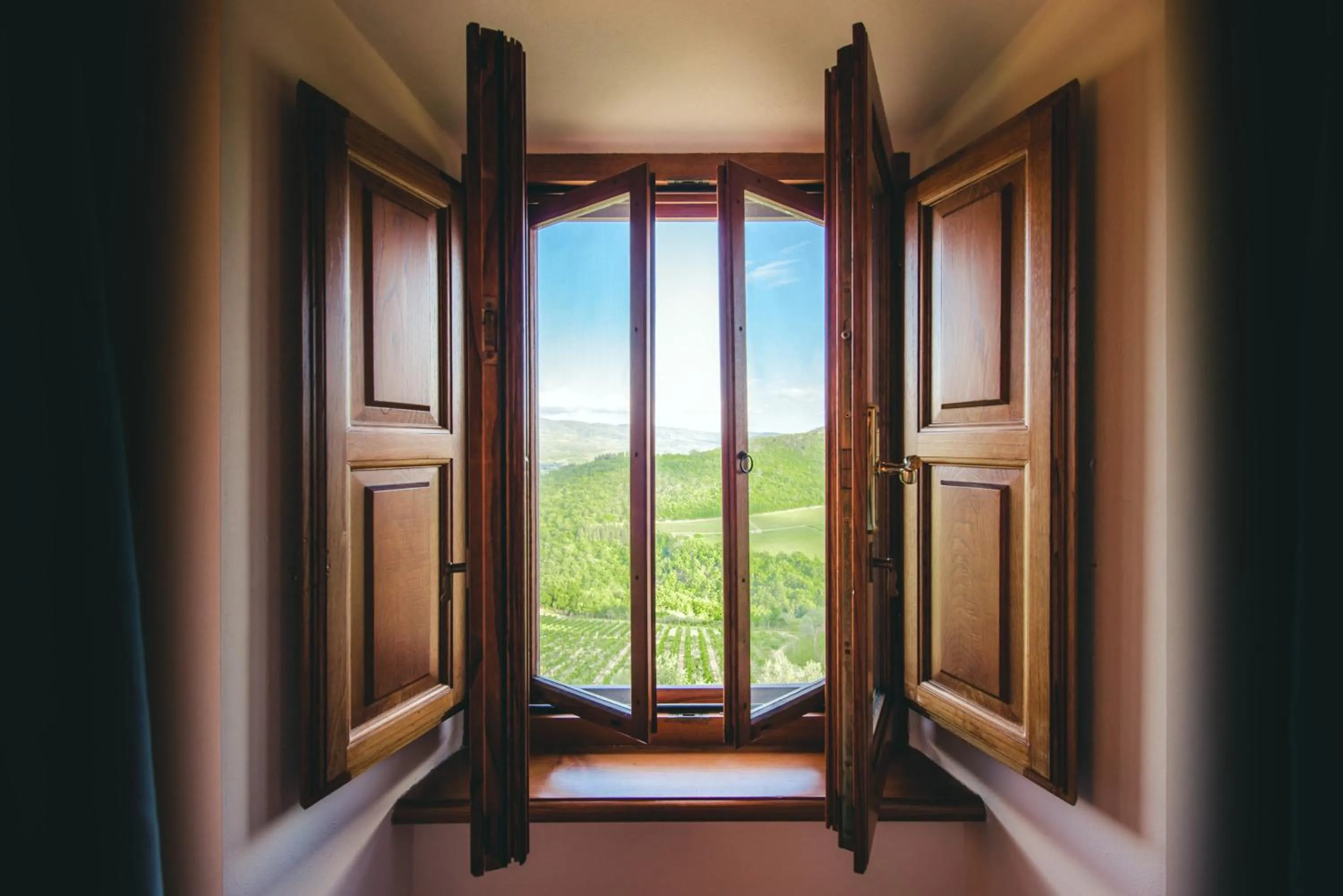 Decorative detail in Castello Vicchiomaggio