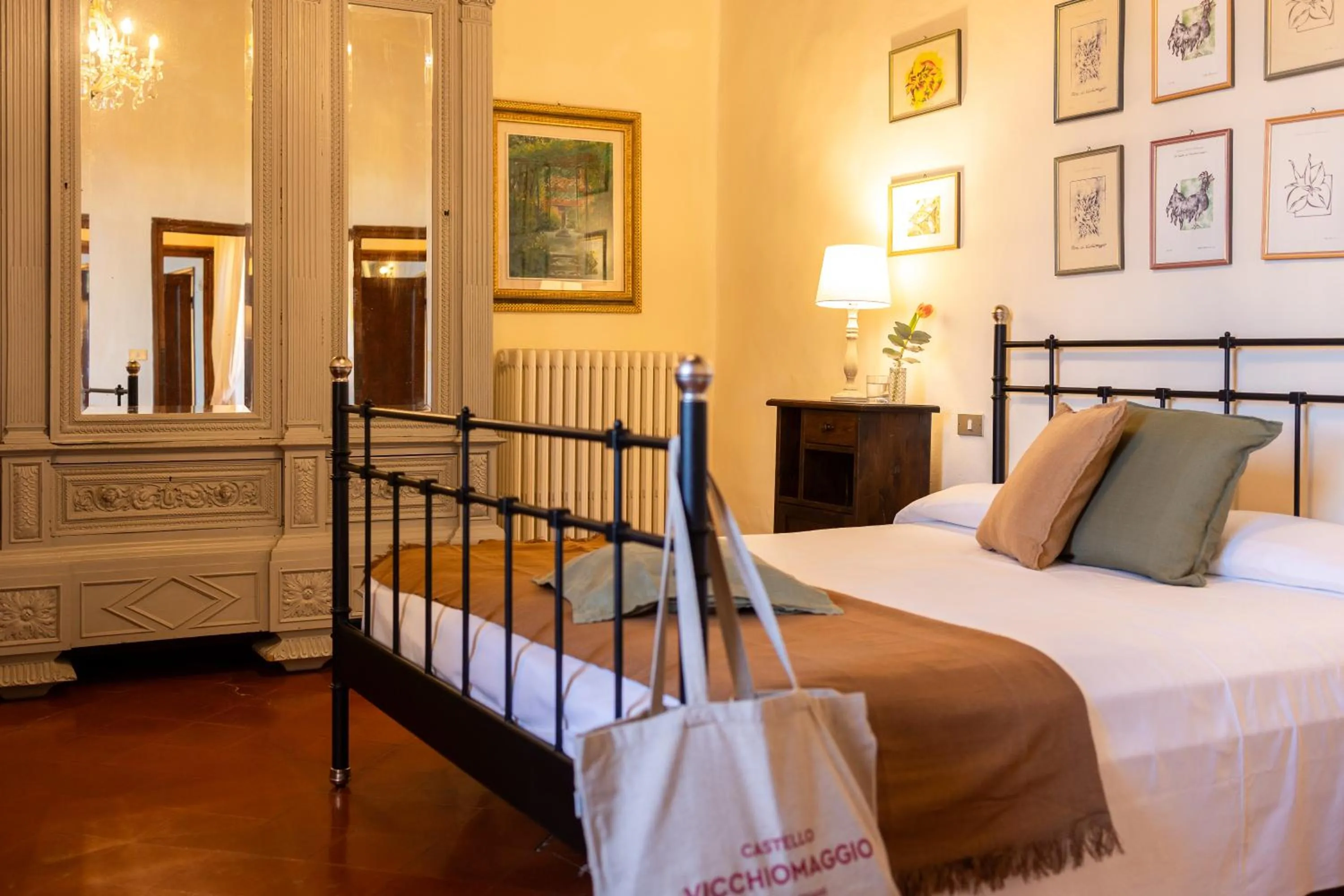 Bed in Castello Vicchiomaggio