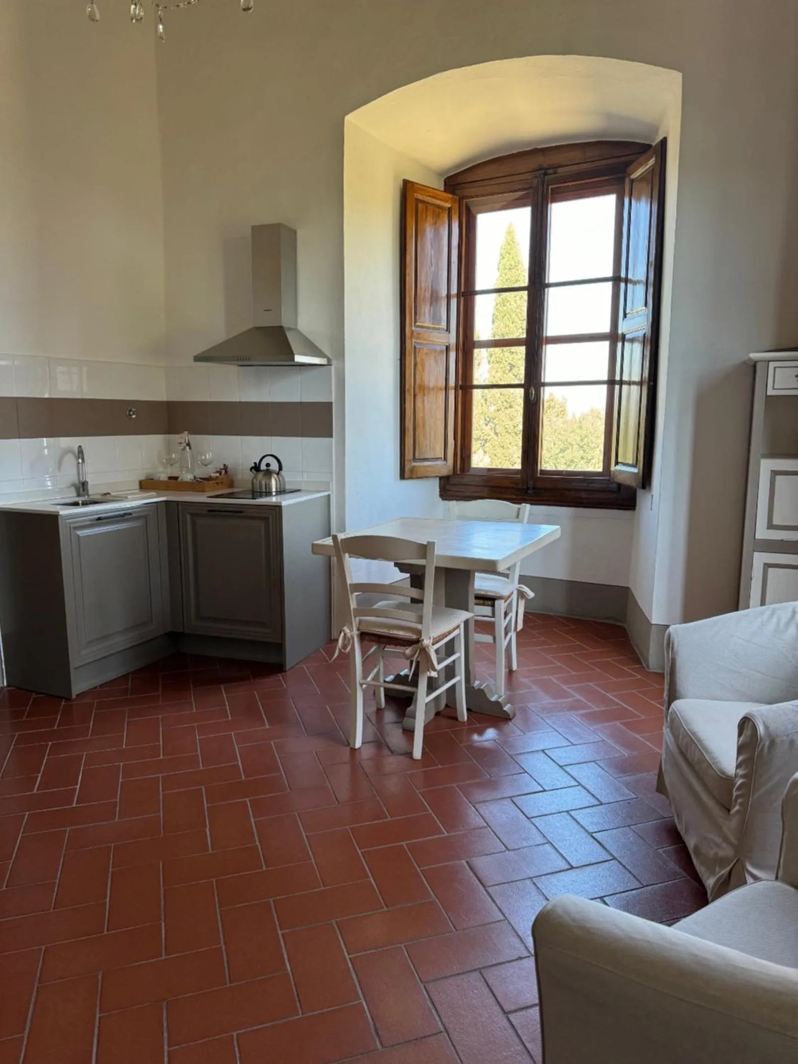 Kitchen or kitchenette in Castello Vicchiomaggio