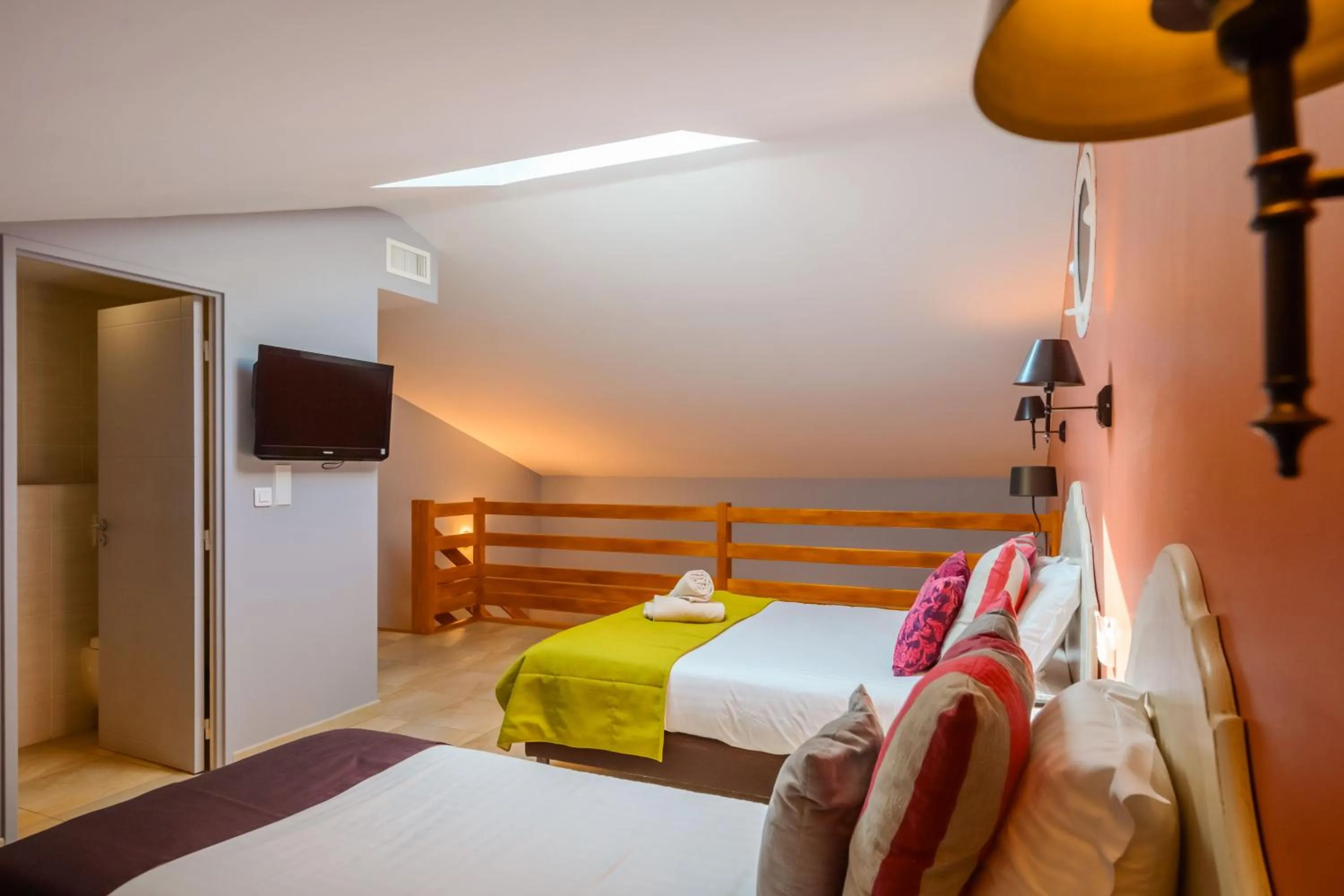 Bed in Le Mas du Lingousto