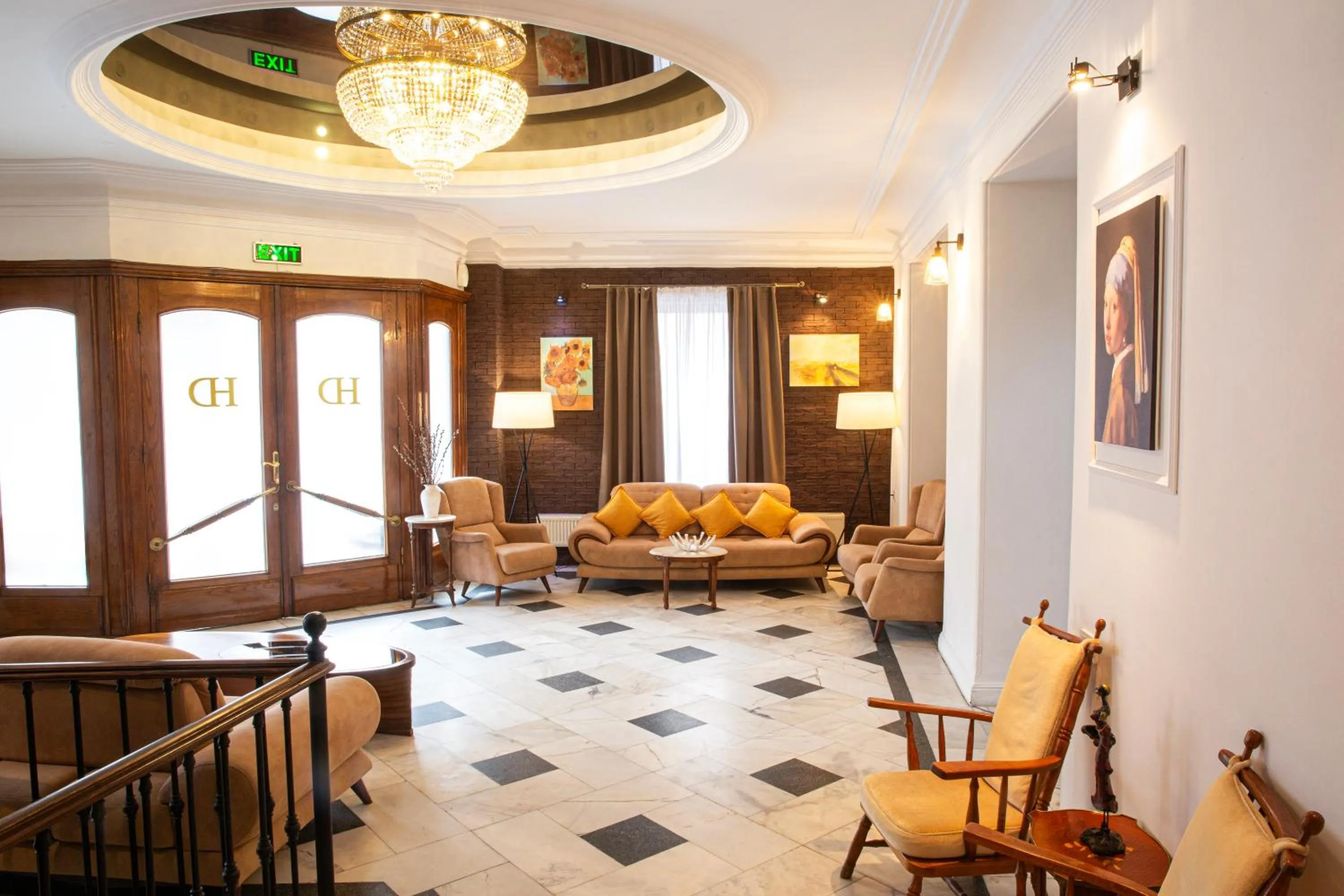 Seating area in Hotel Diplomat