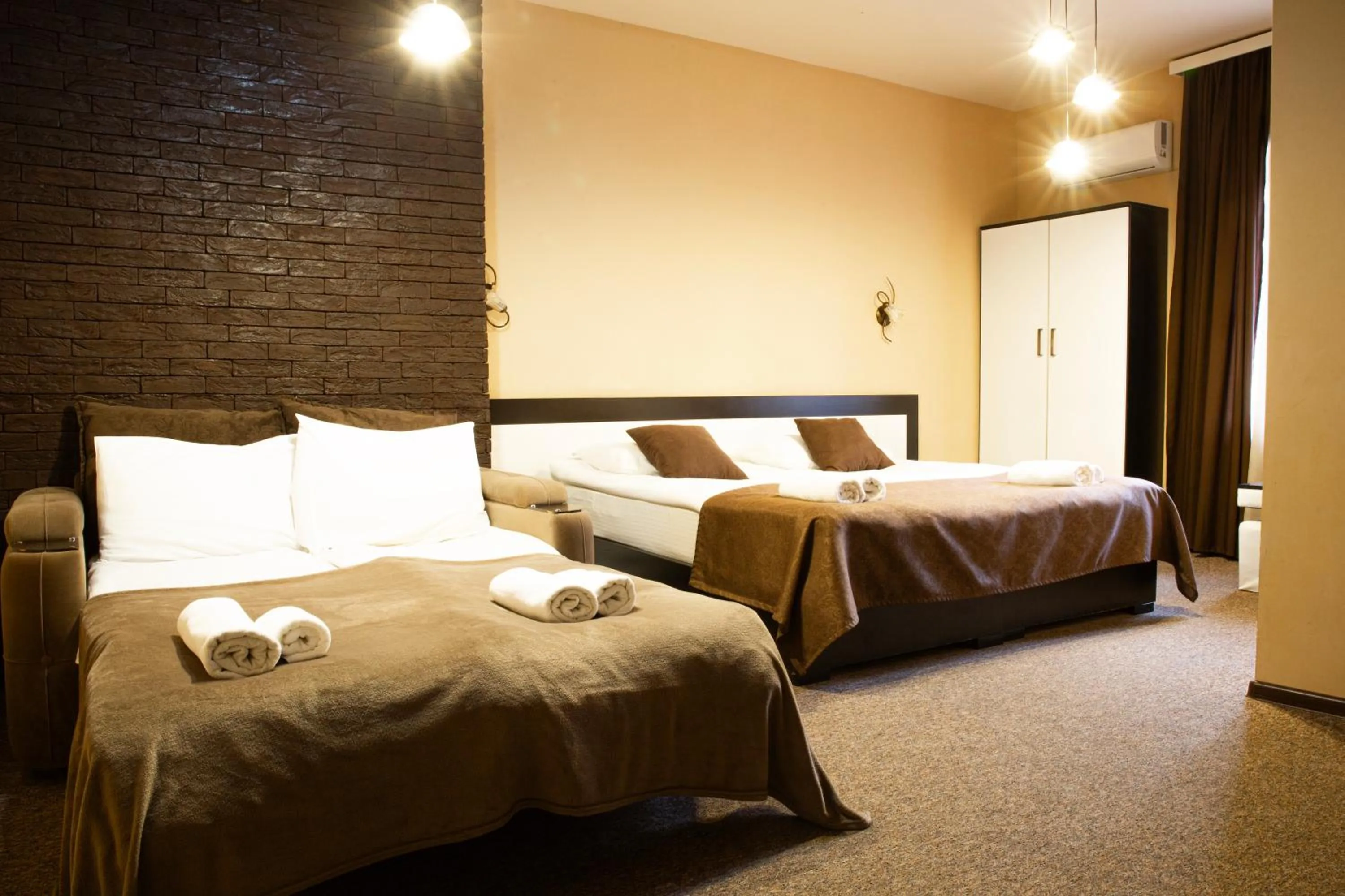 Bed in Hotel Diplomat