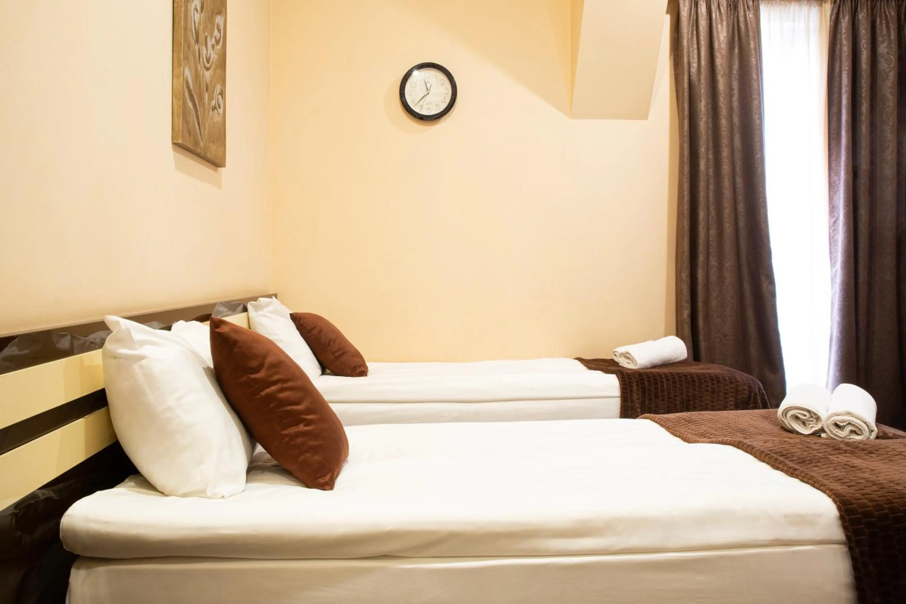 Bed in Hotel Diplomat