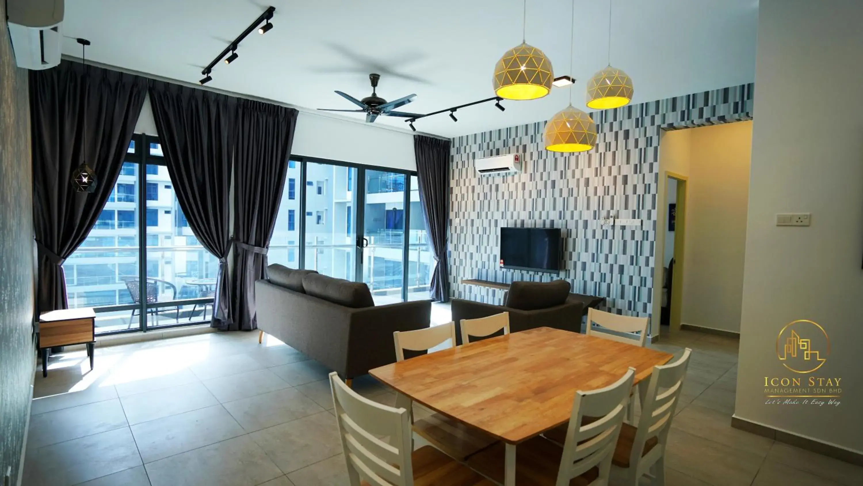 Living room in Atlantis Residence @ Icon Stay Melaka Living room in Atlantis Residence @ Icon Stay Melaka