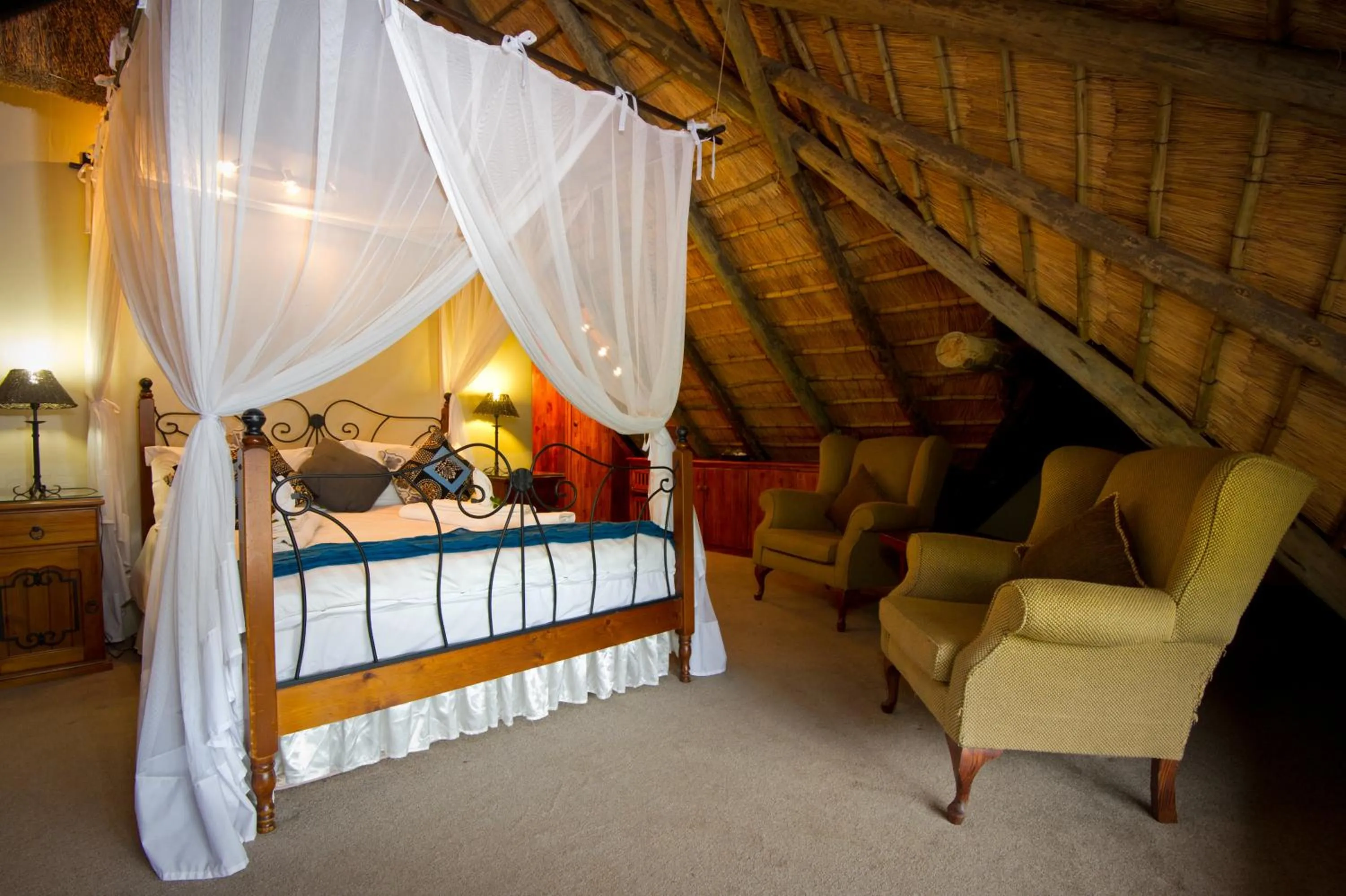 Bed in Blyde River Canyon Lodge