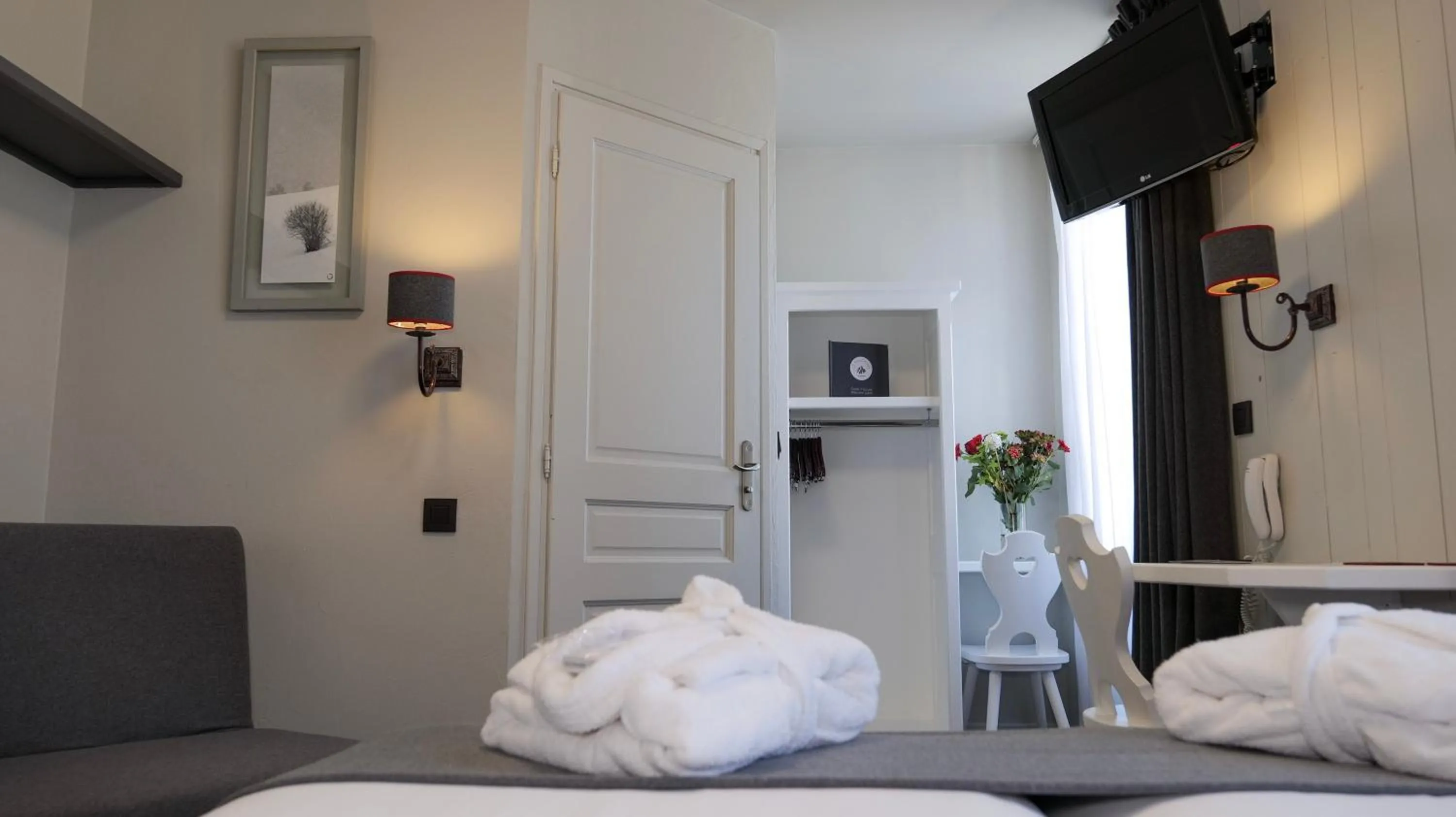 Bedroom, Bed in Le Faucigny - Hotel de Charme & SPA