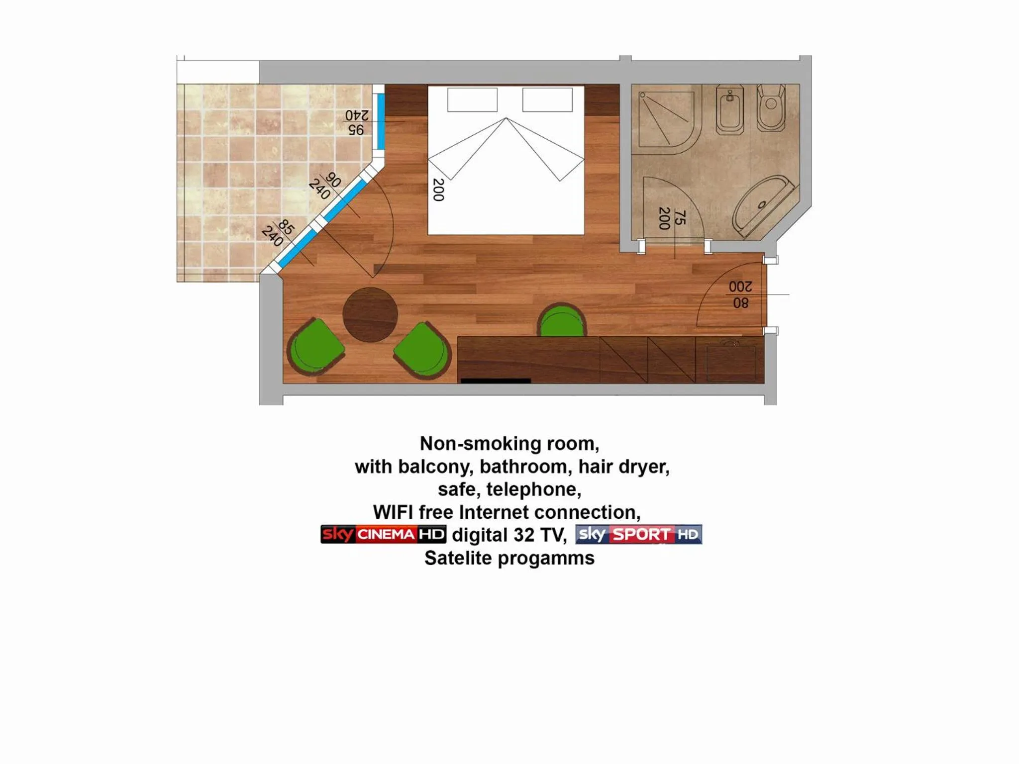 Floor plan in Hotel Comfort Erica Dolomiti Val d'Adige