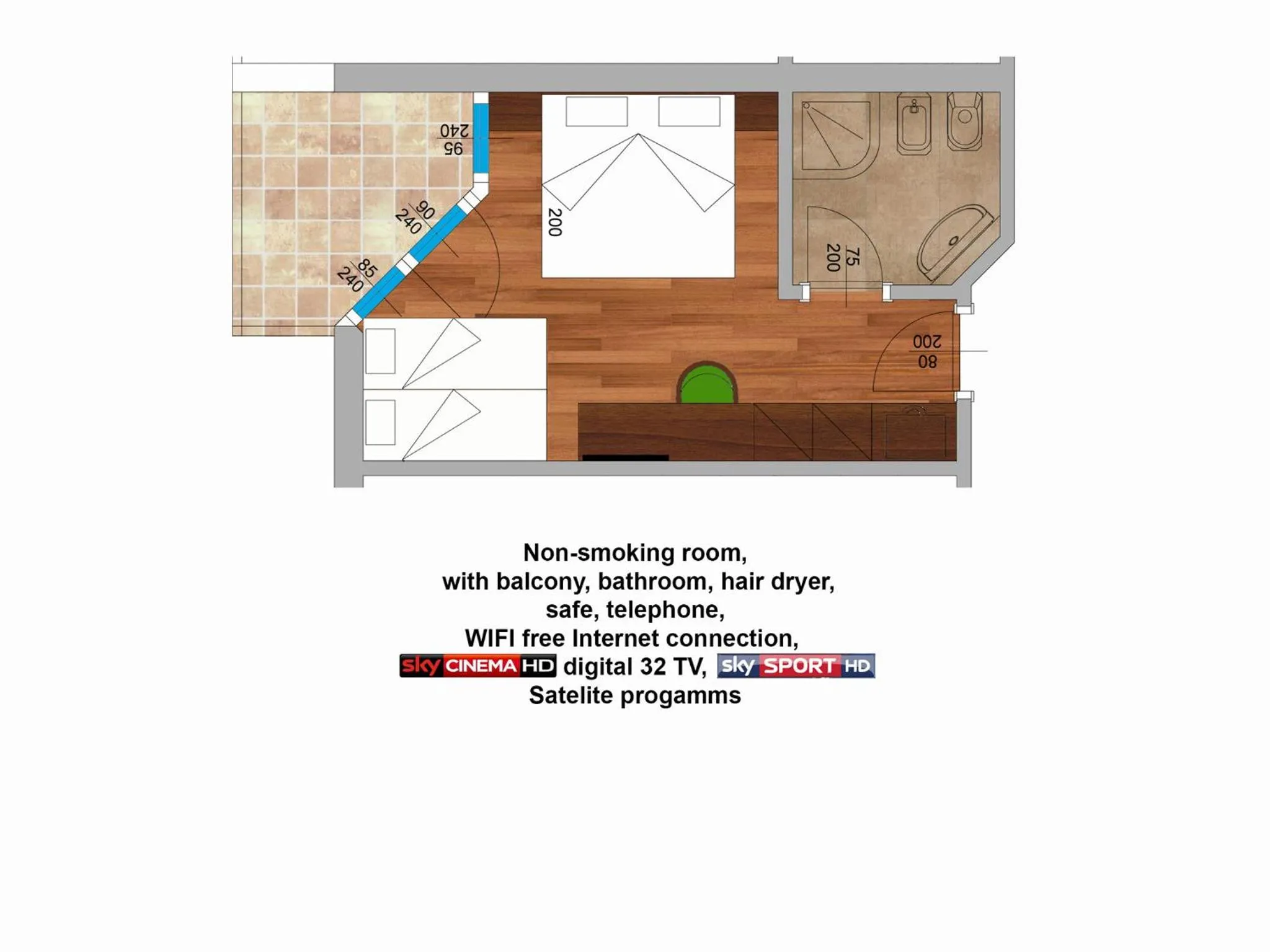 Floor plan in Hotel Comfort Erica Dolomiti Val d'Adige