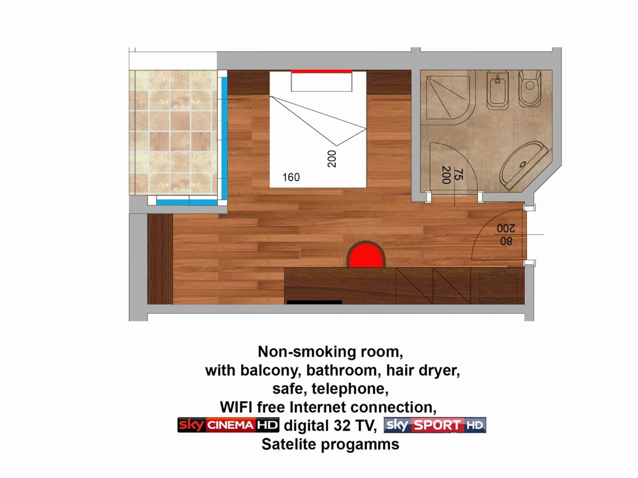 Floor plan in Hotel Comfort Erica Dolomiti Val d'Adige
