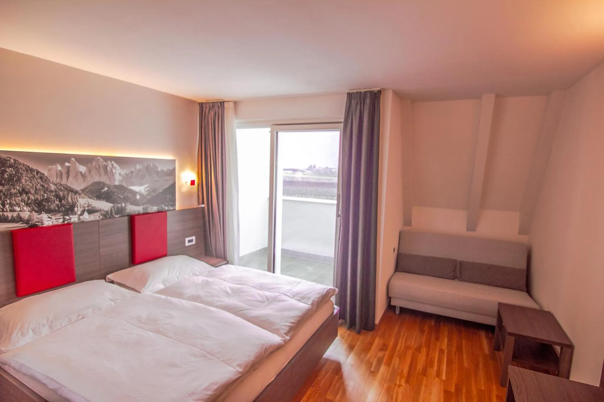 Bedroom, Bed in Hotel Comfort Erica Dolomiti Val d'Adige