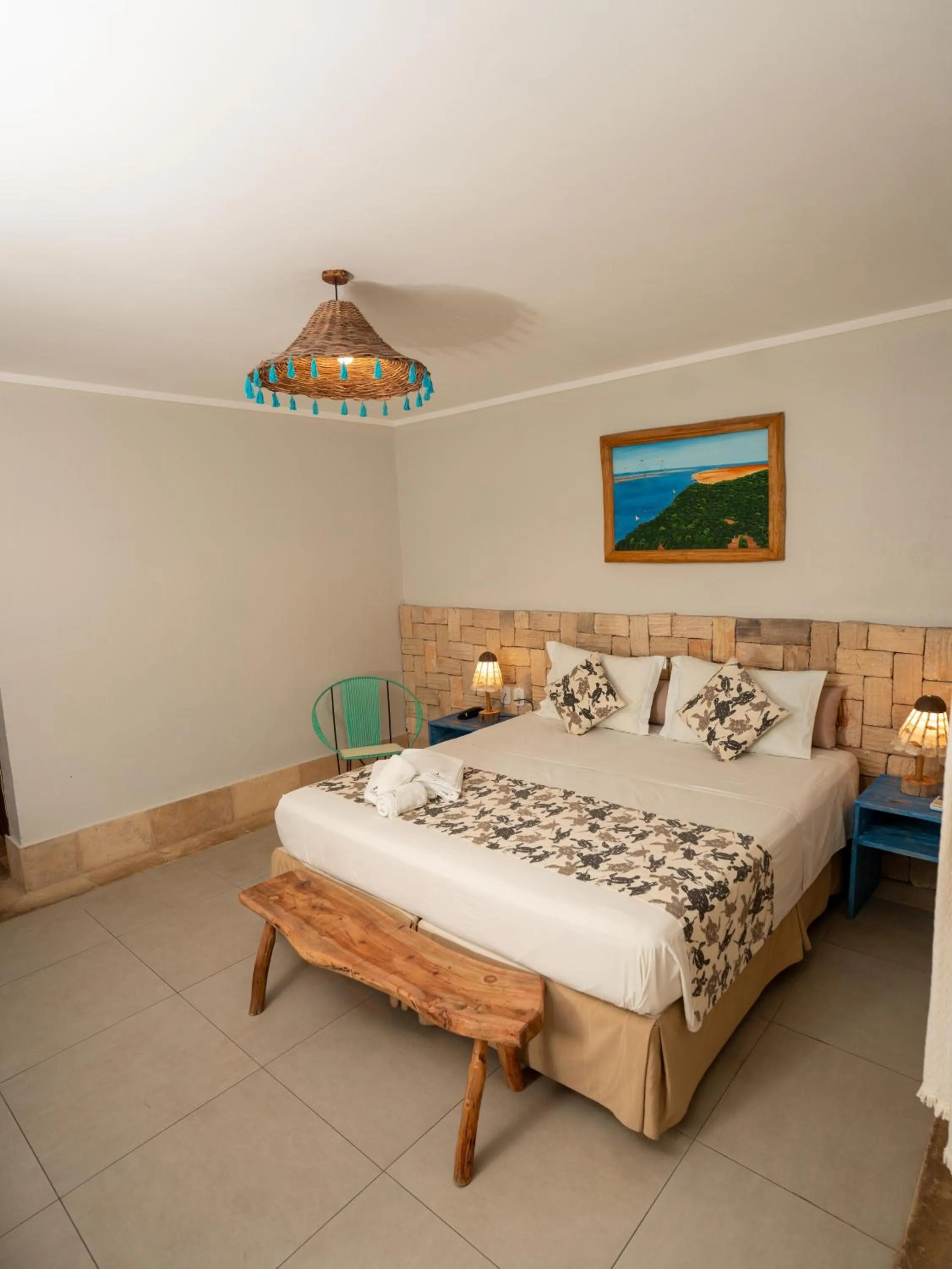 Bed in Pousada Vila Parnaíba