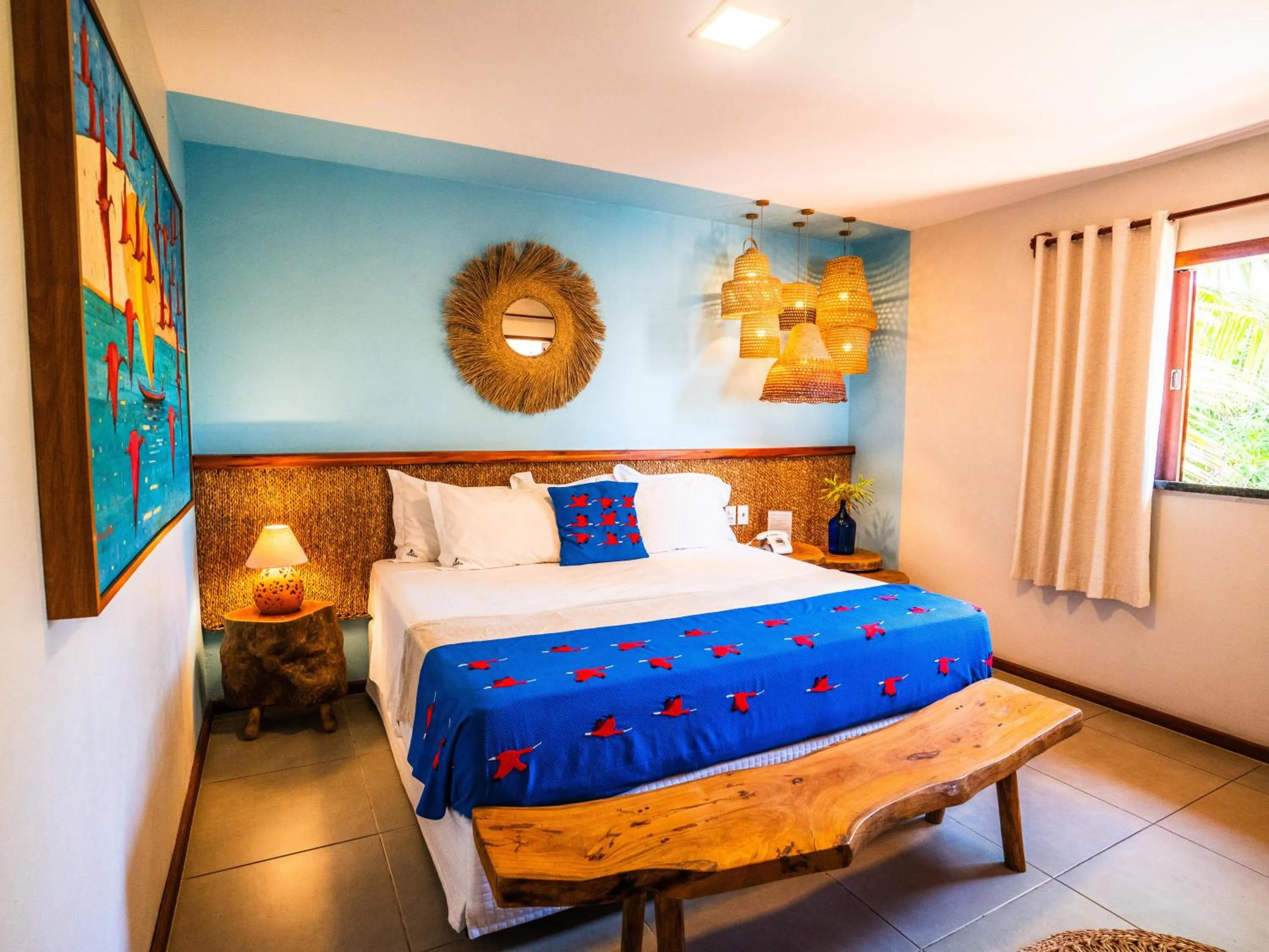 Bed in Pousada Vila Parnaíba