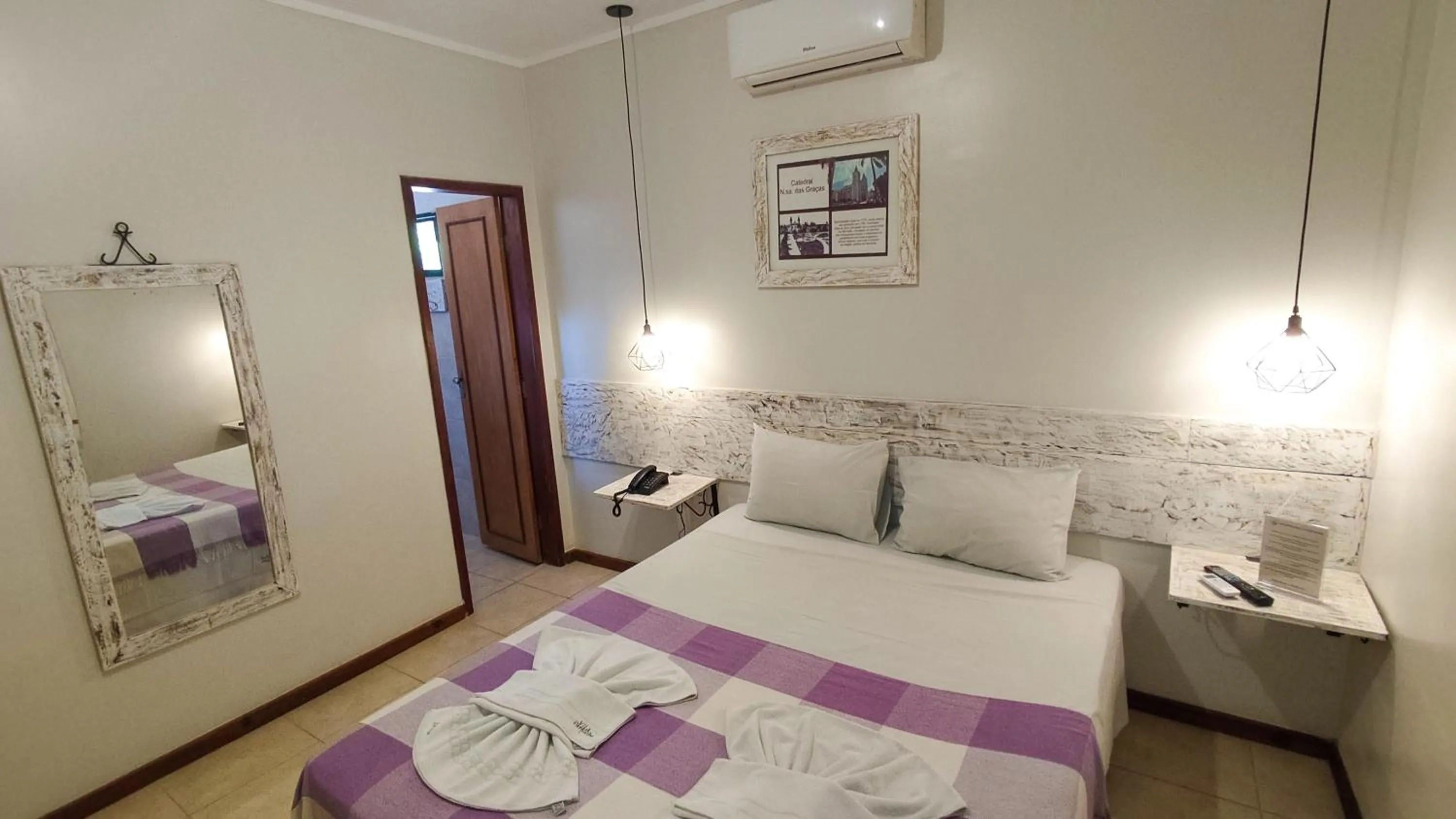 Bed in Pousada Vila Parnaíba