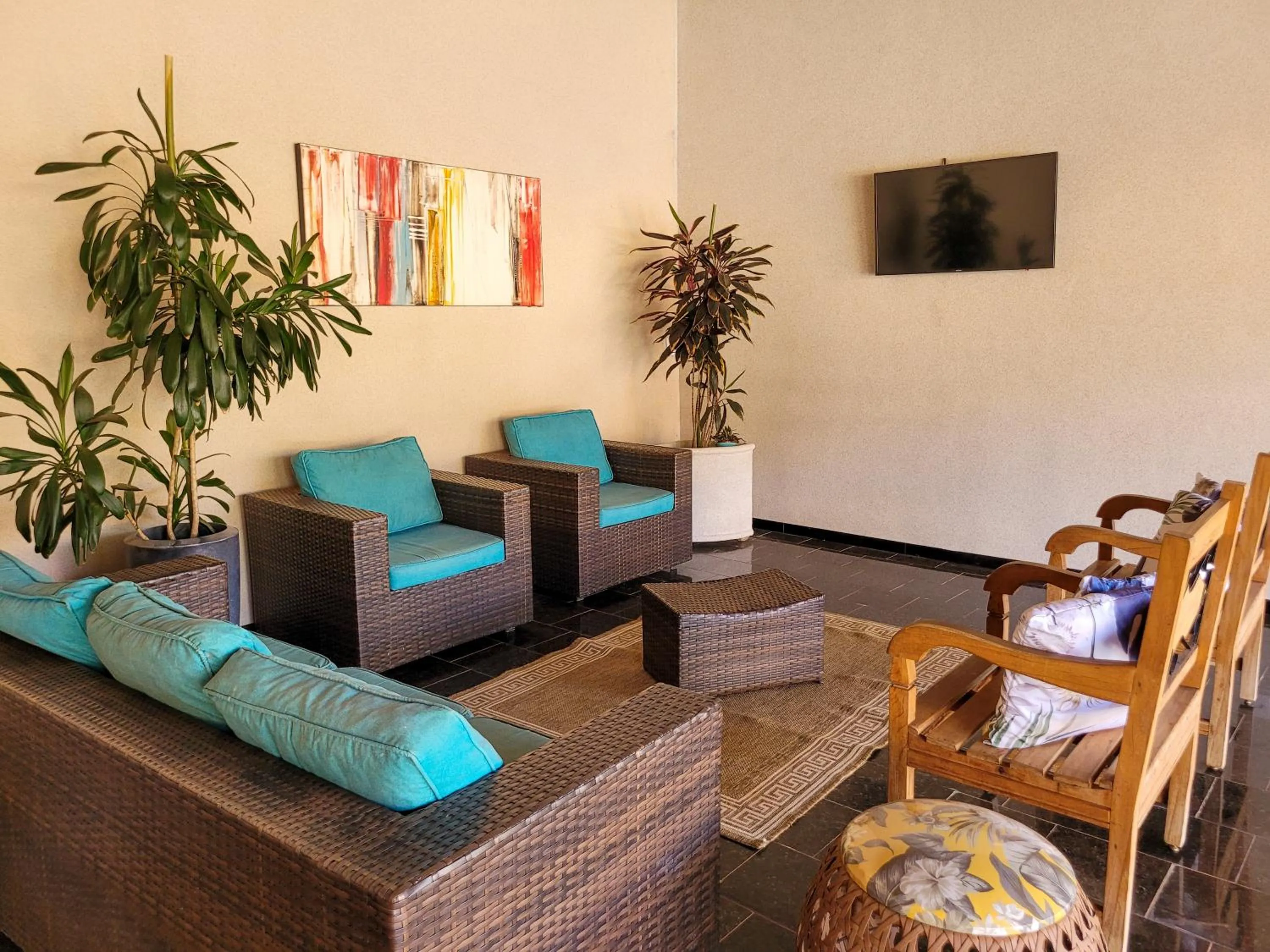 Communal lounge/ TV room in Hotel Pousada Parque das Águas