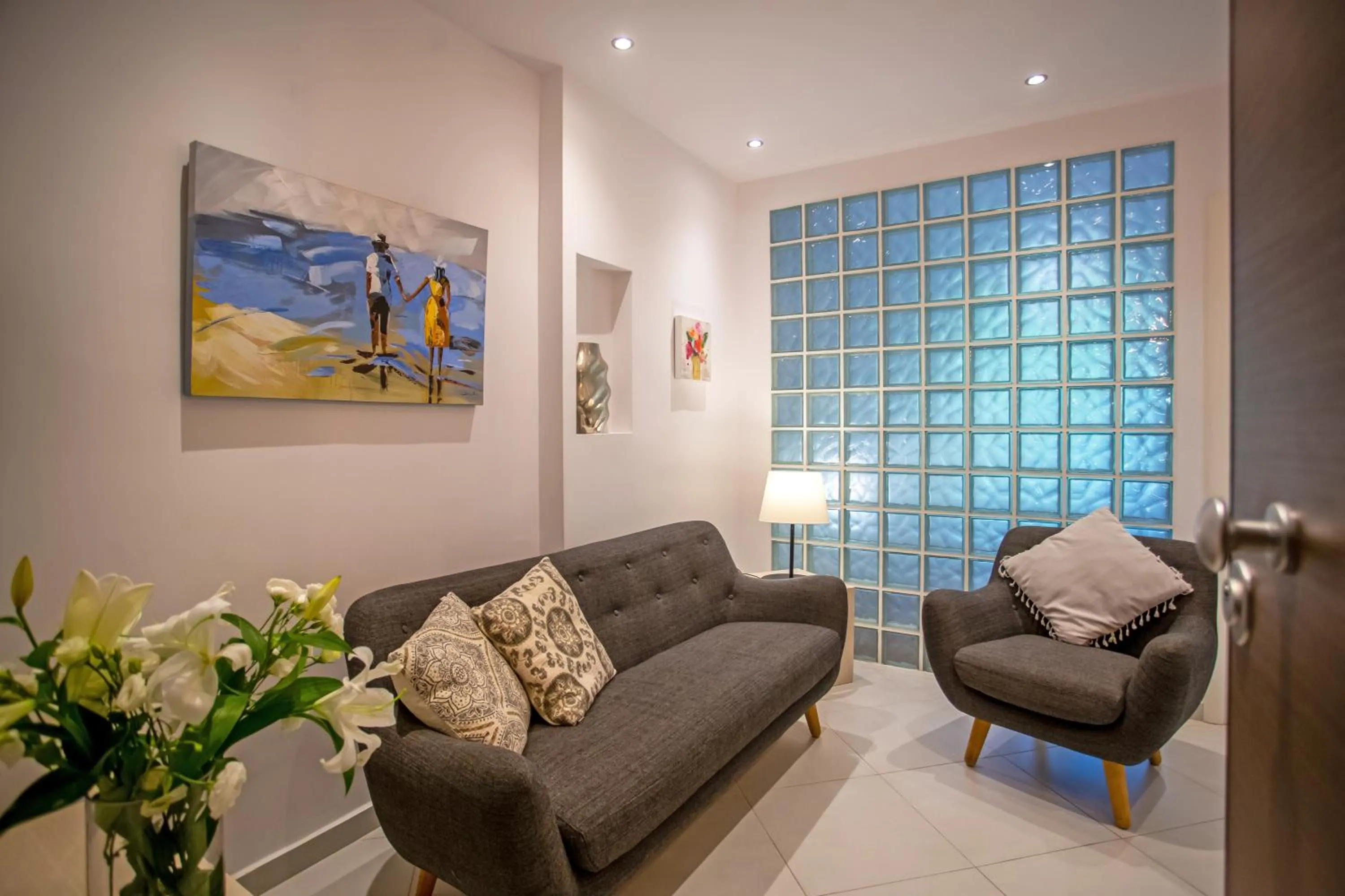 Seating area in Hadrian by Heloni Apartments