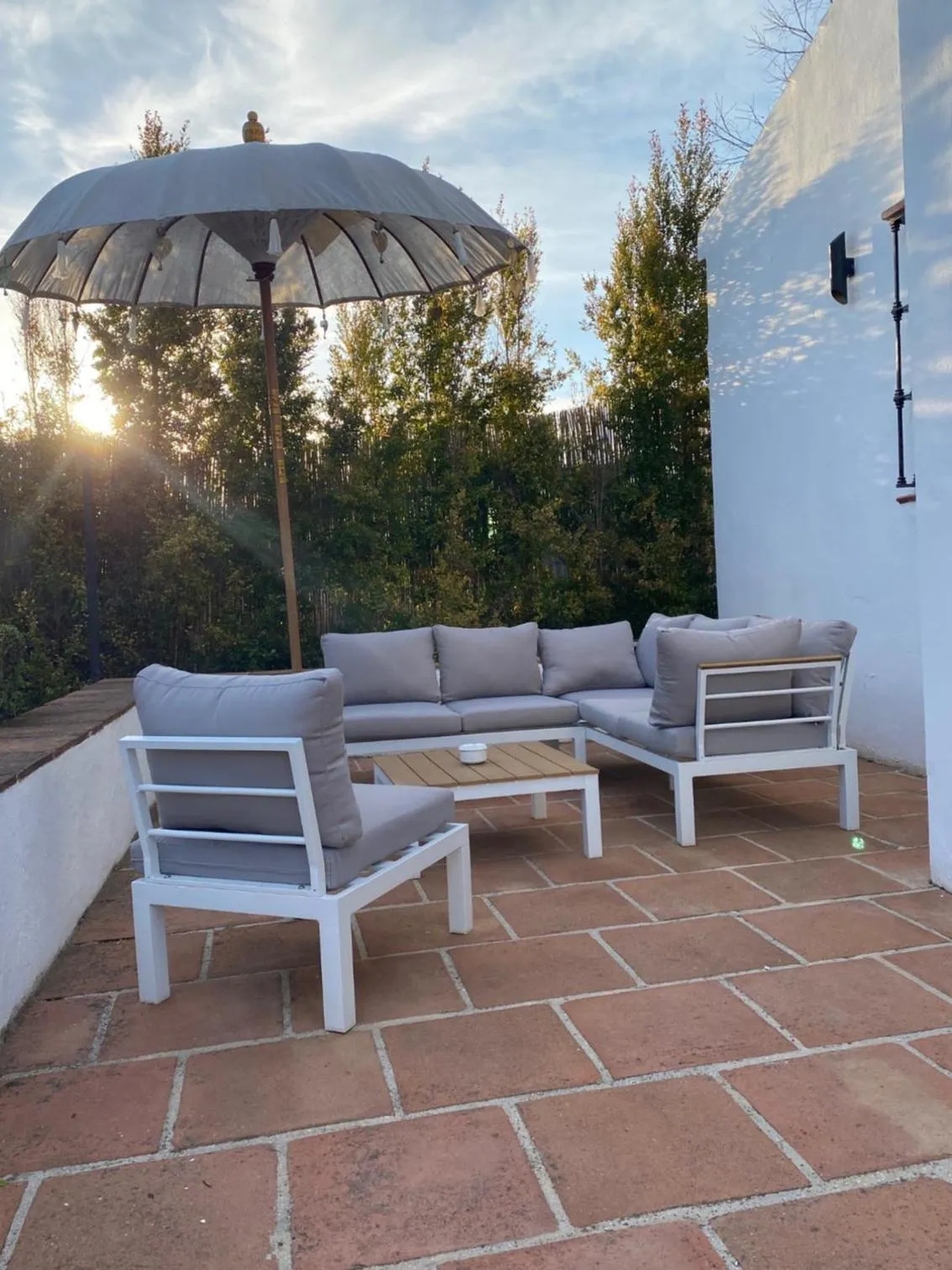 Seating area in Casa Baliza, adults only