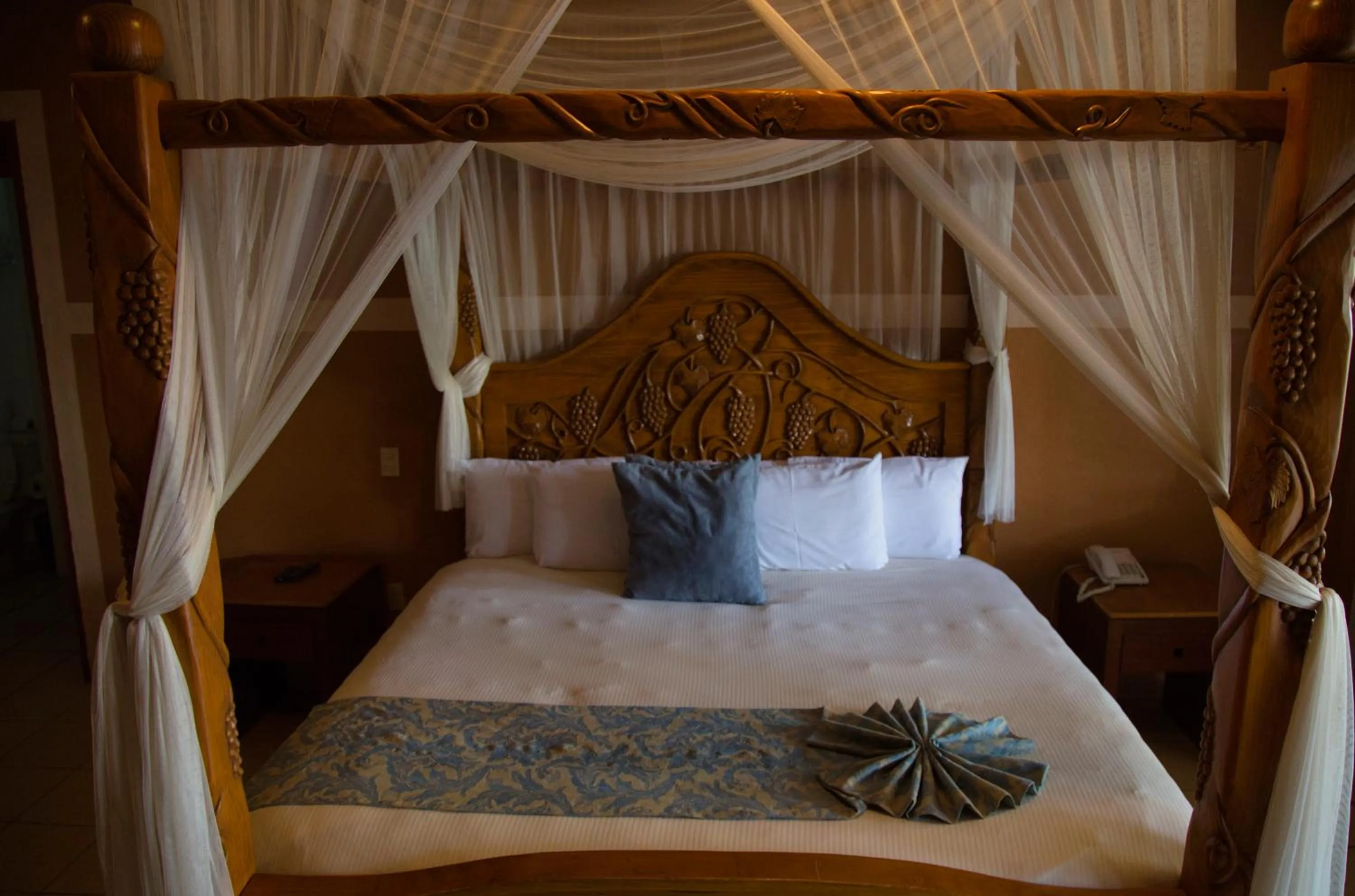 Bed in Hotel El Rebozo