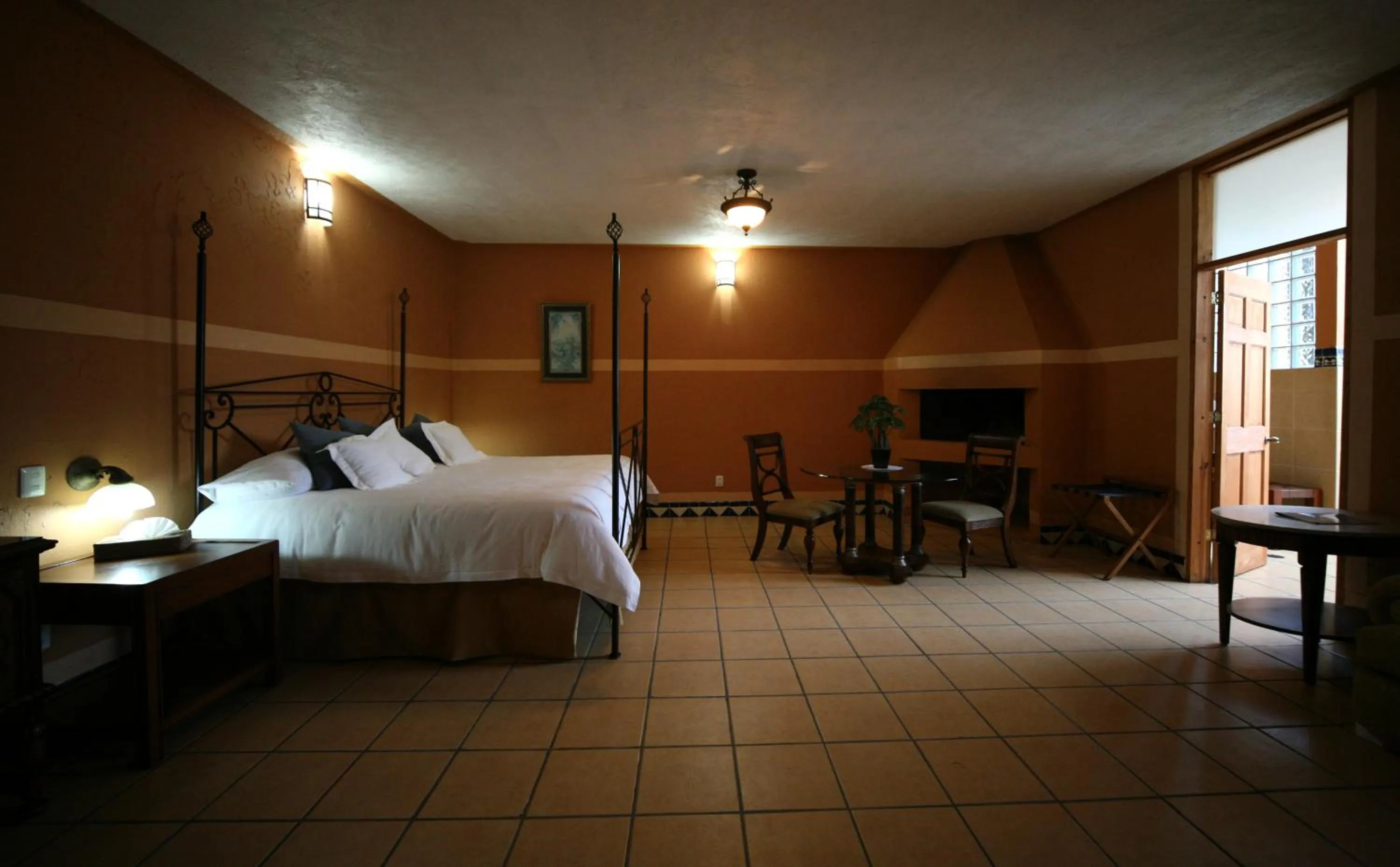 Bed in Hotel El Rebozo