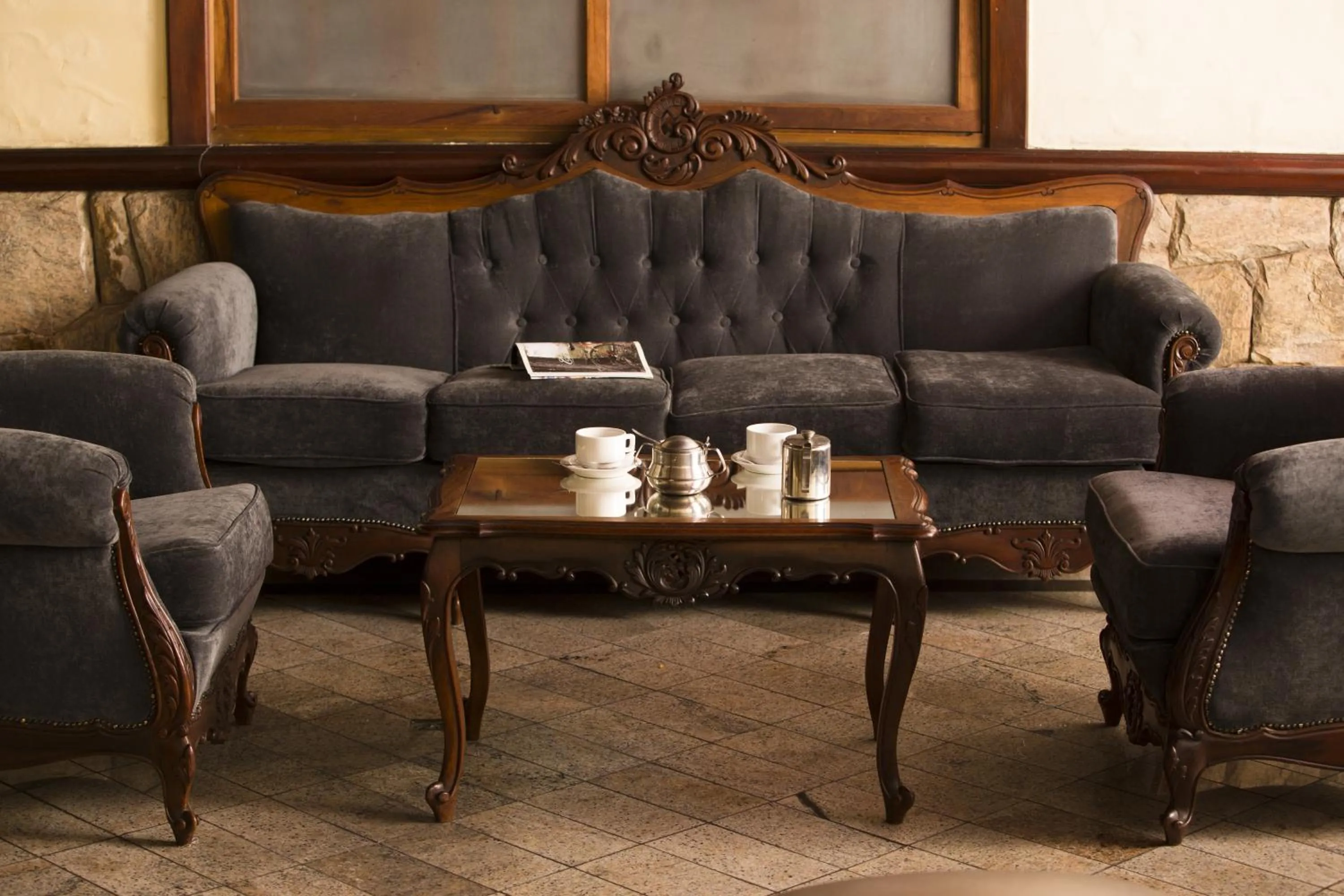 Communal lounge/ TV room in Hotel Lopes Caxambu