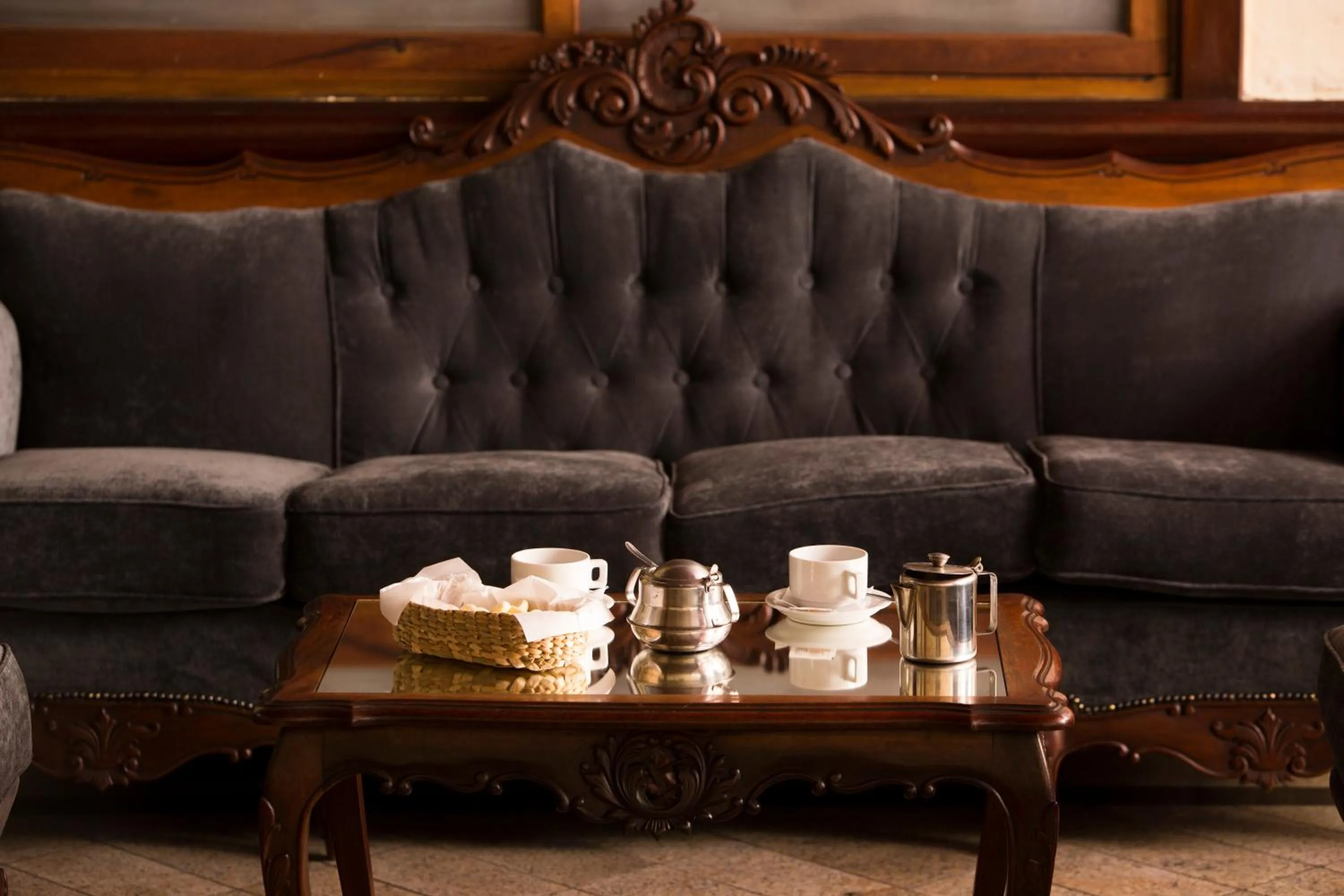 Communal lounge/ TV room in Hotel Lopes Caxambu