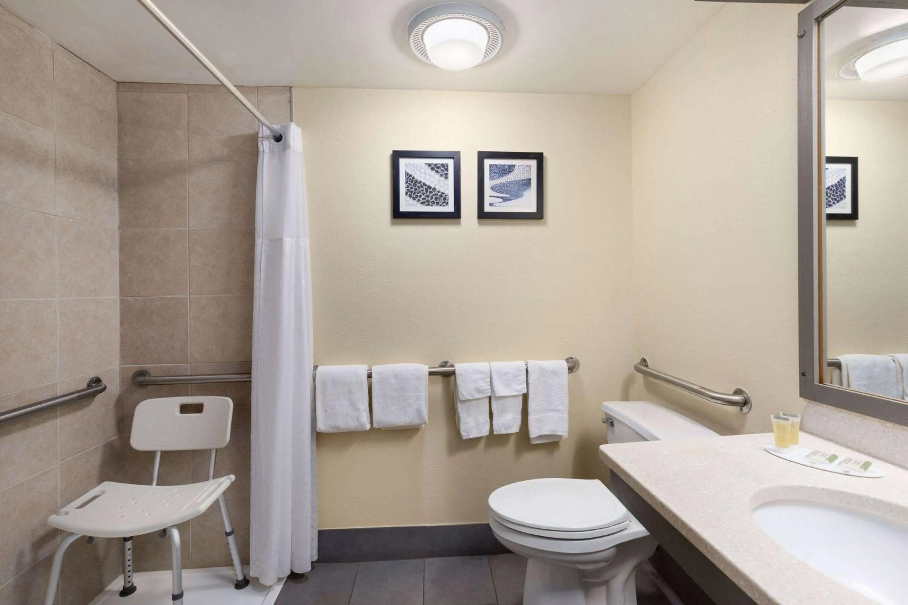 Shower in Travelodge by Wyndham Perry National Fairgrounds Area I-75