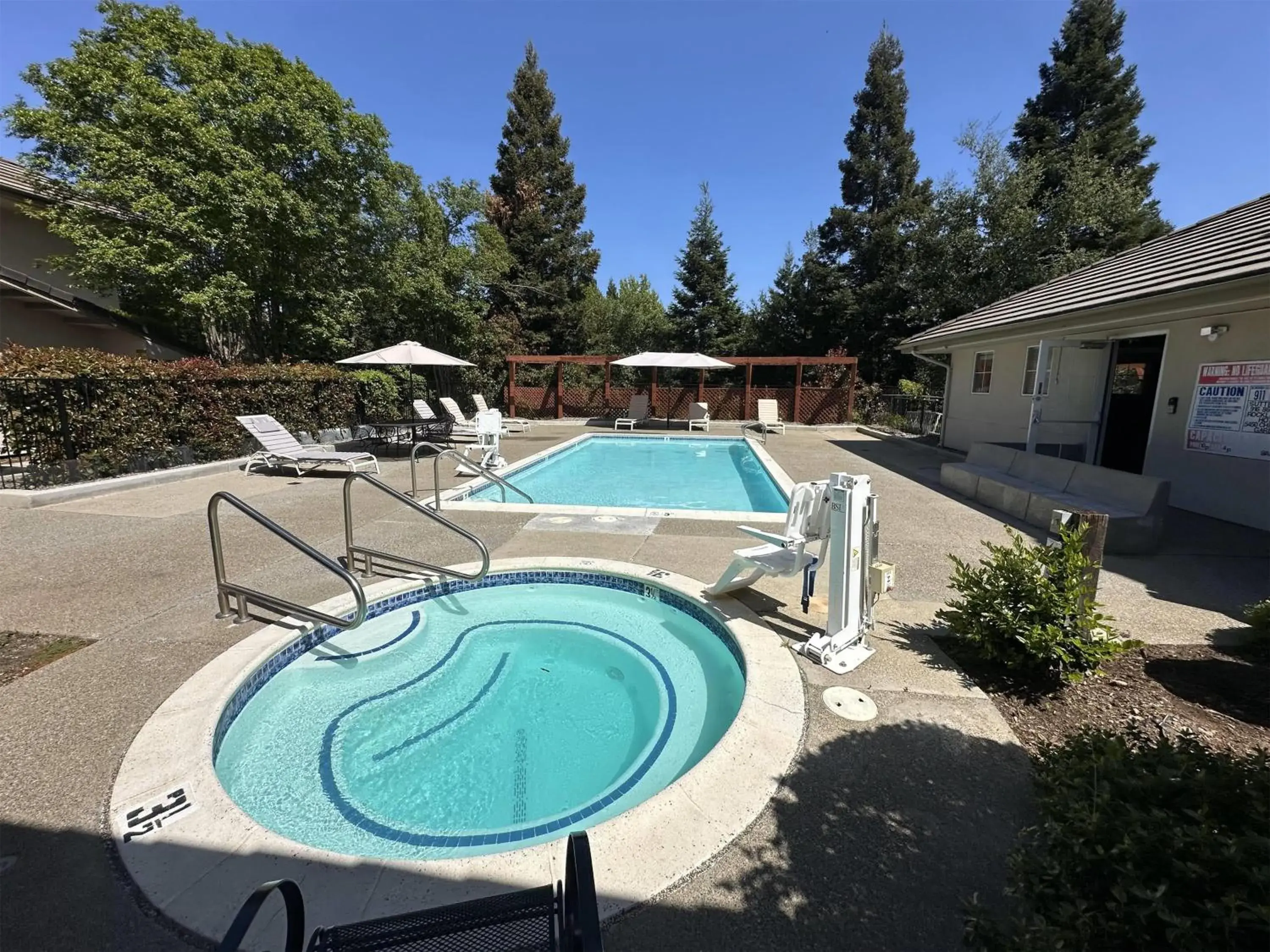 Pool view in Rocklin Park Hotel, Trademark Collection by Wyndham Pool view in Rocklin Park Hotel, Trademark Collection by Wyndham