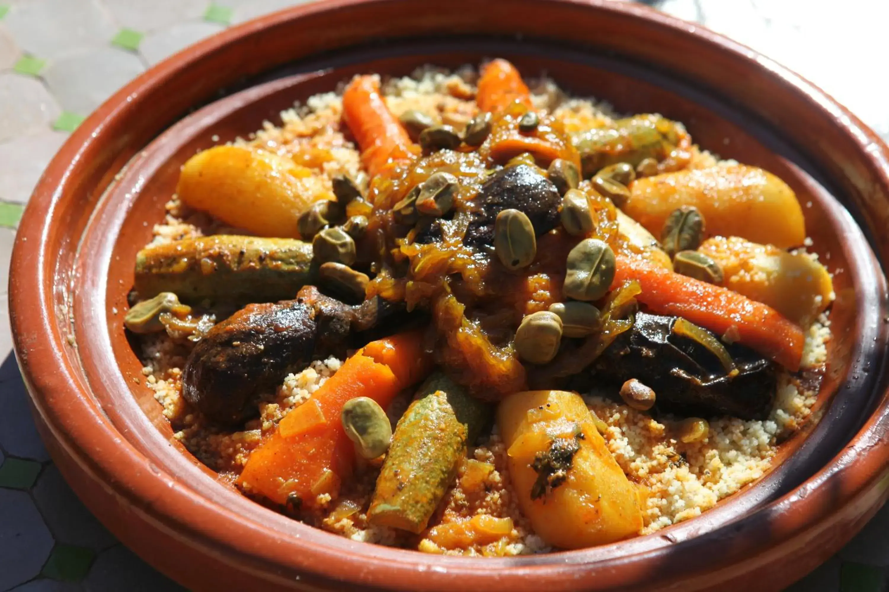 Food close-up in Riad L'Emir Food close-up in Riad L'Emir