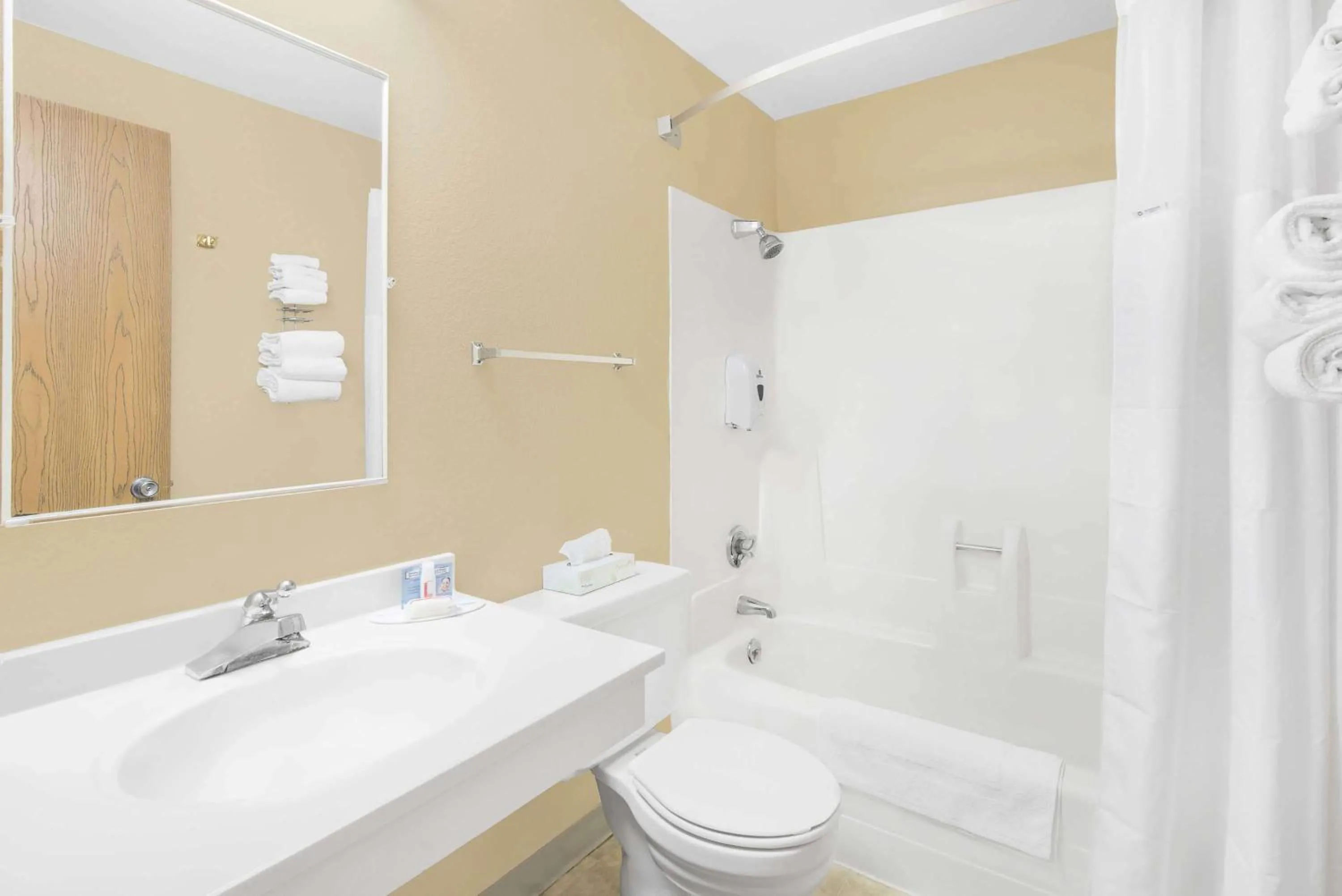 Bathroom in Super 8 by Wyndham Watertown