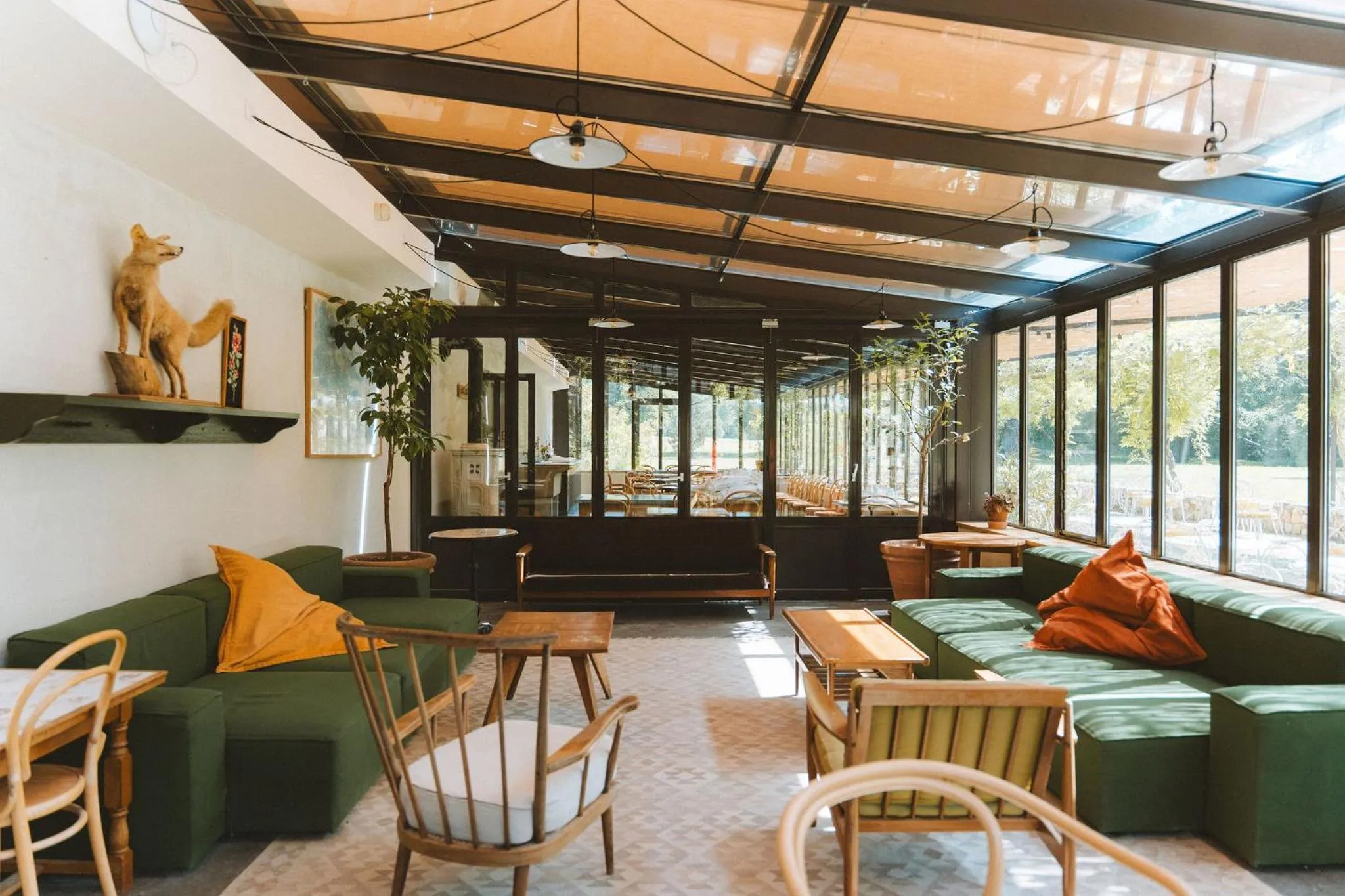 Seating area in Le Barn