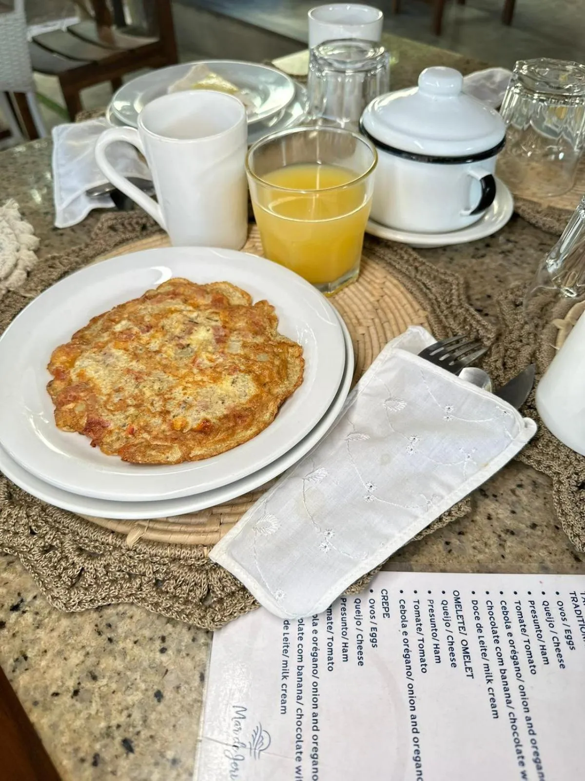 Breakfast in Mar de Jeri