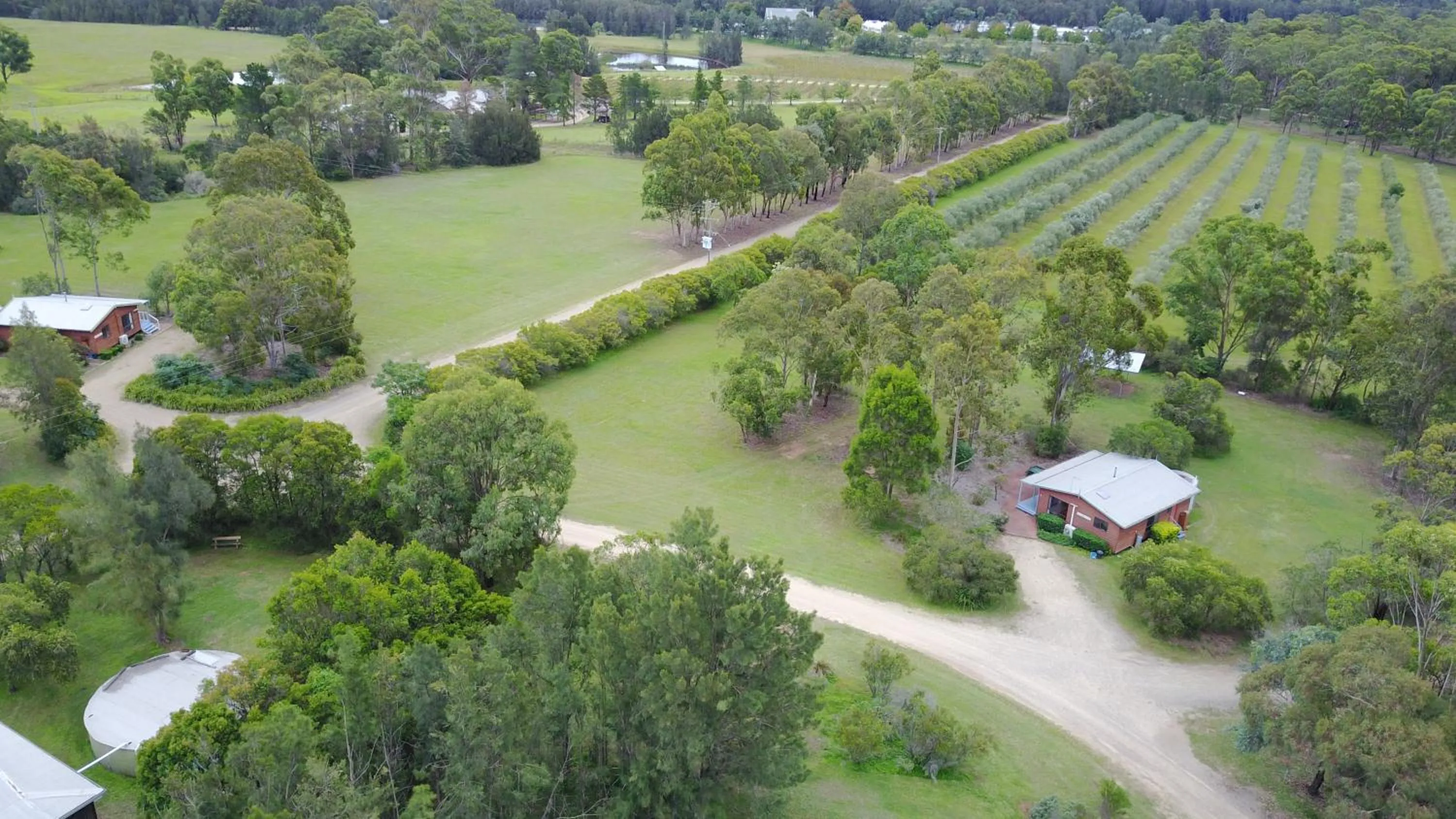Bird's-eye View in Twin Trees Country Cottages