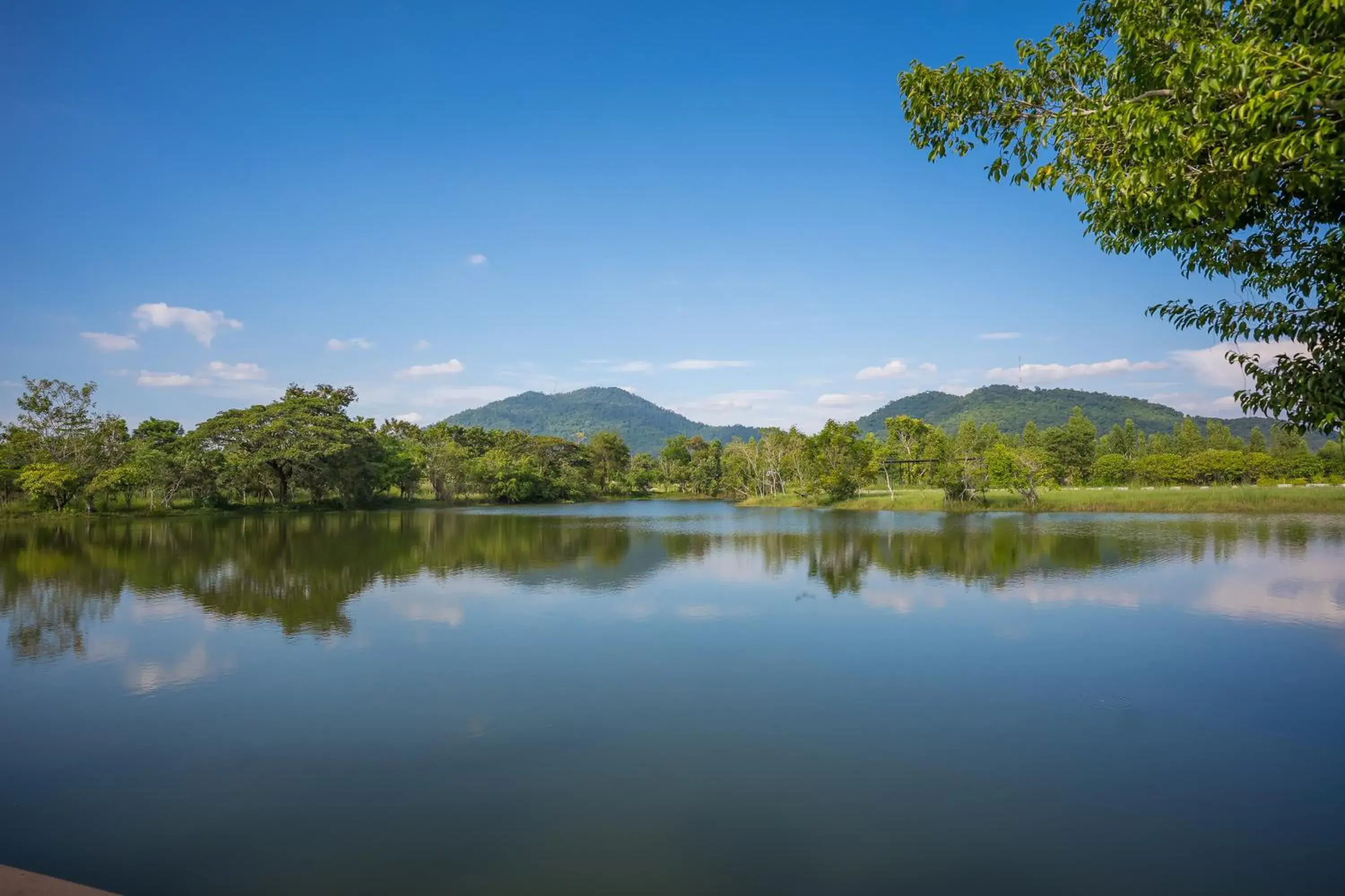 Lake view in Tamnanpar Resort Lake view in Tamnanpar Resort