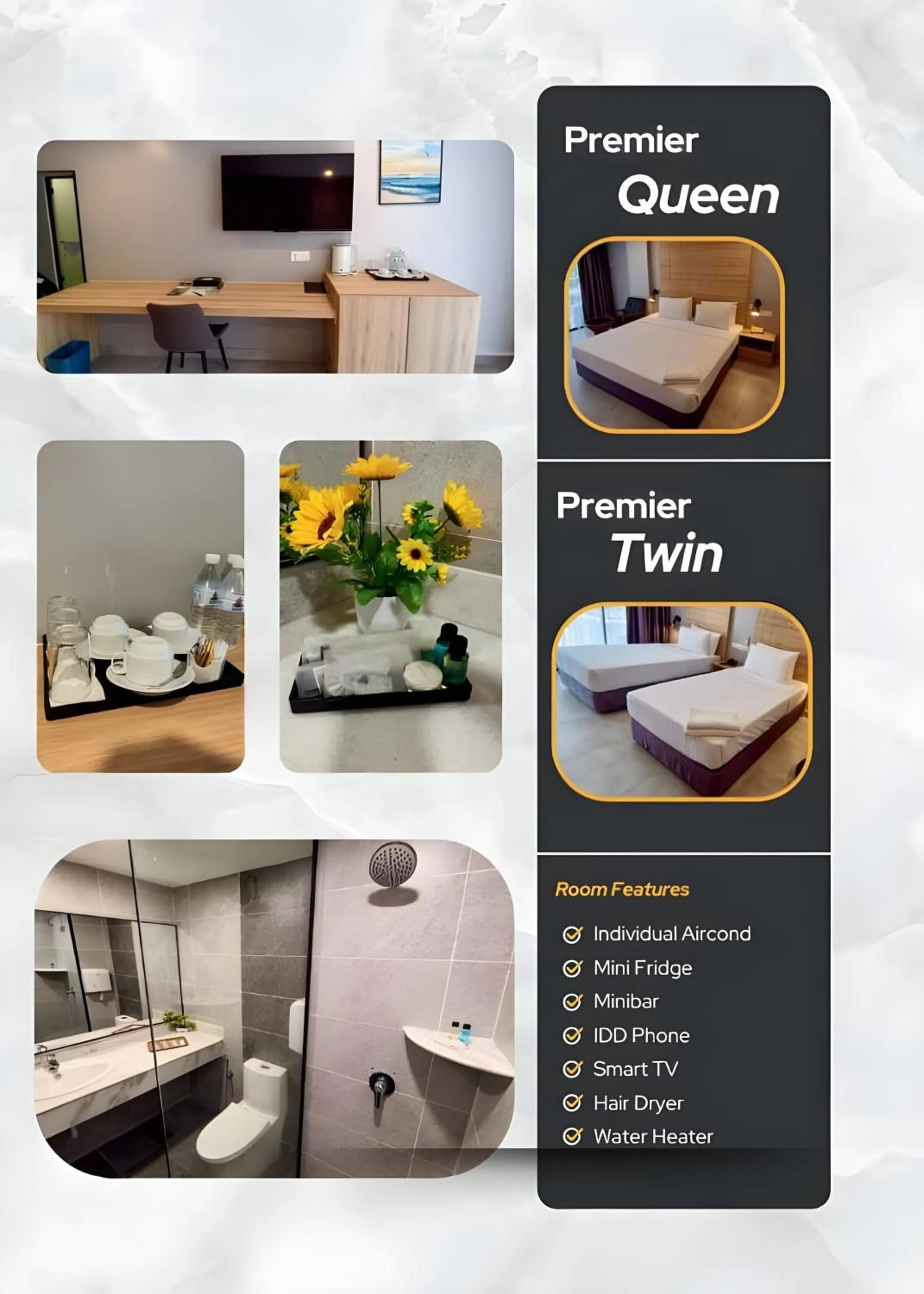 Text overlay in Coral Bay Resort