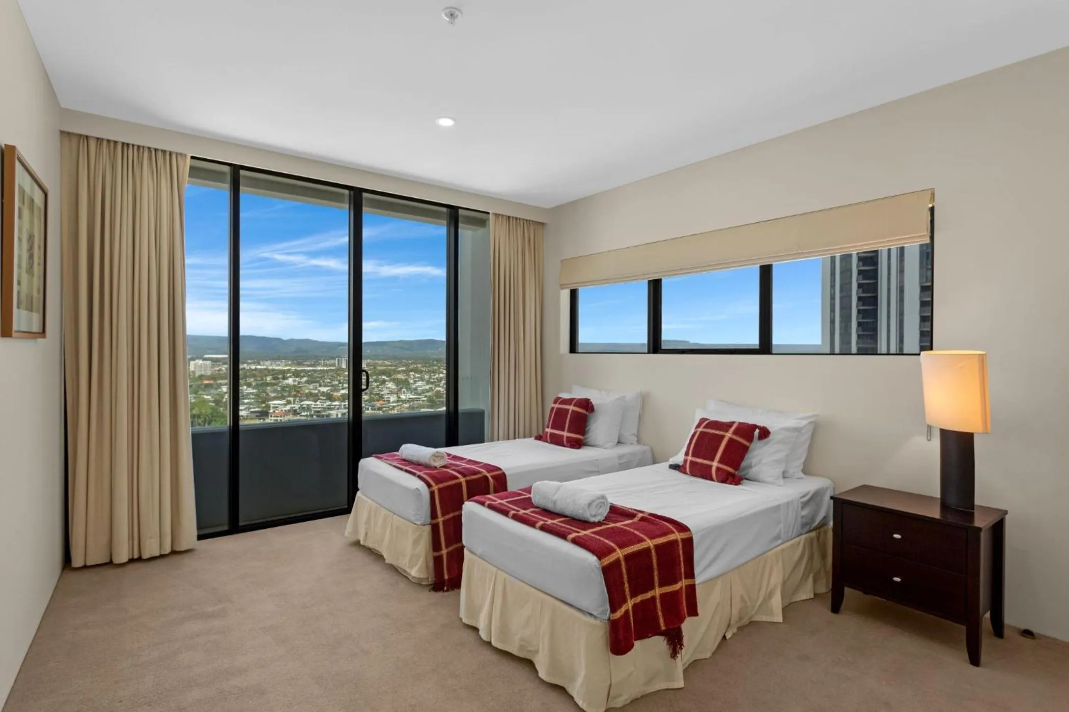 Bed in Aria Apartments