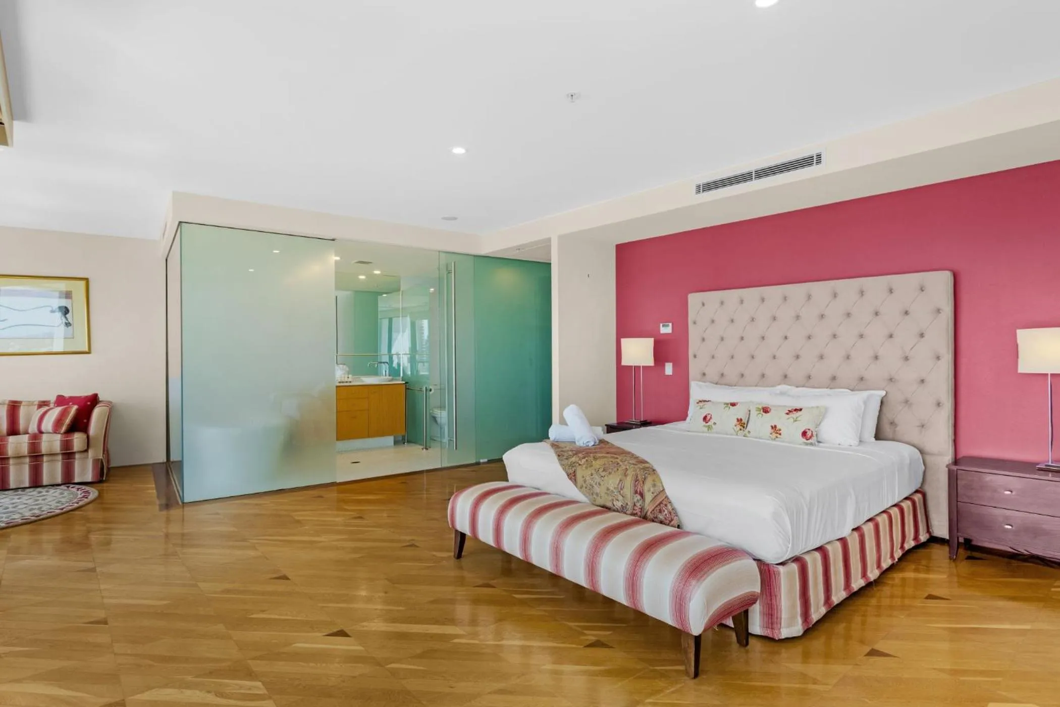 Bed in Aria Apartments