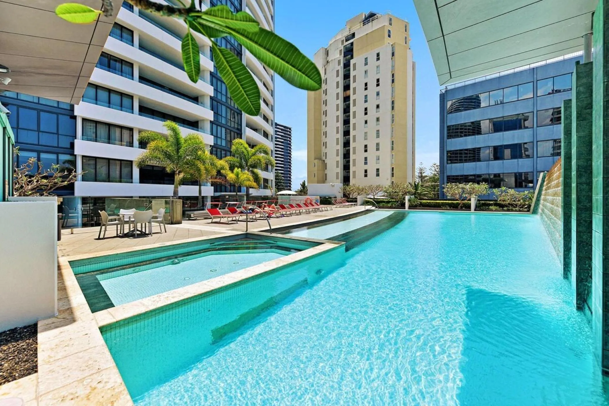 Swimming pool in Aria Apartments