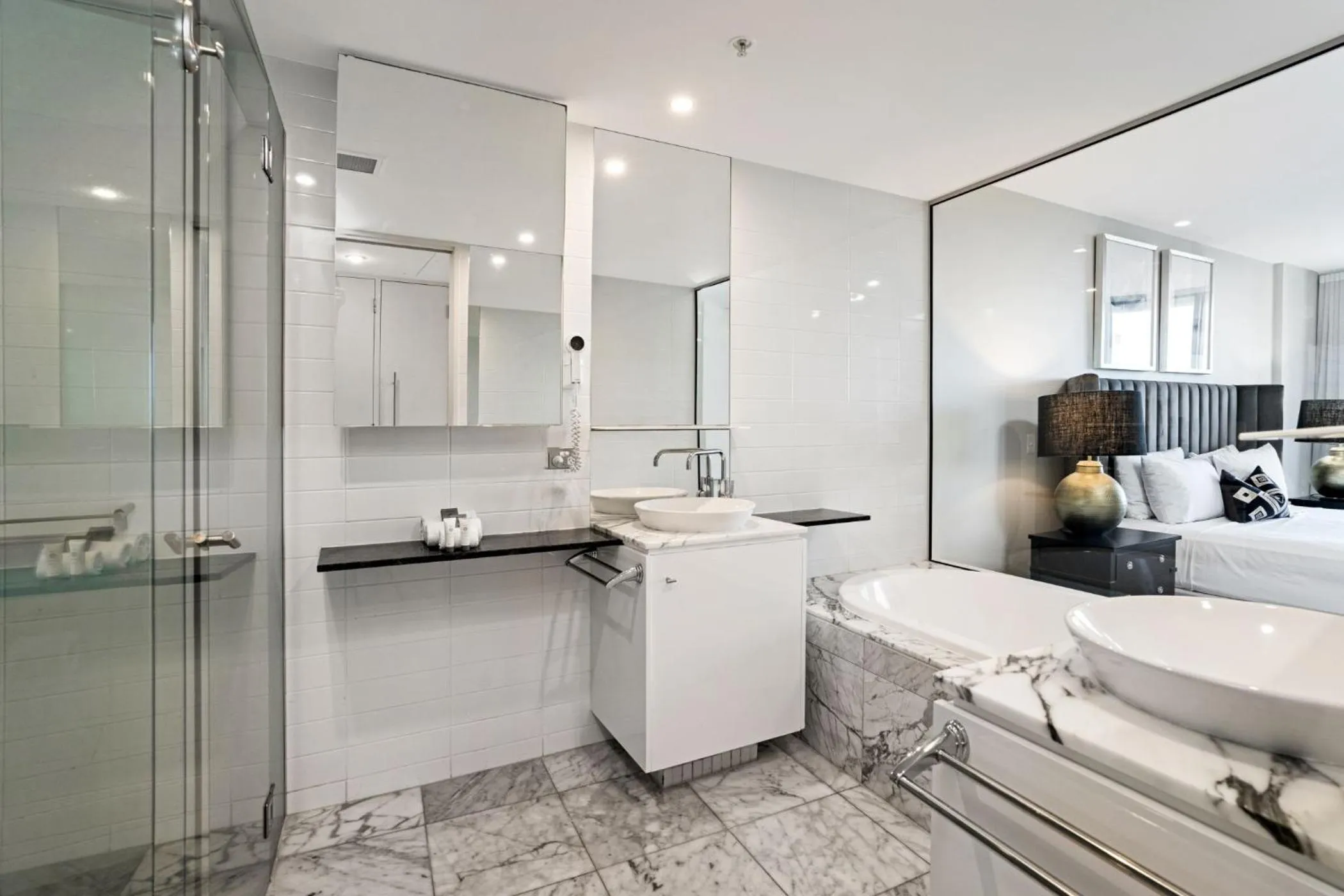 Shower in Aria Apartments