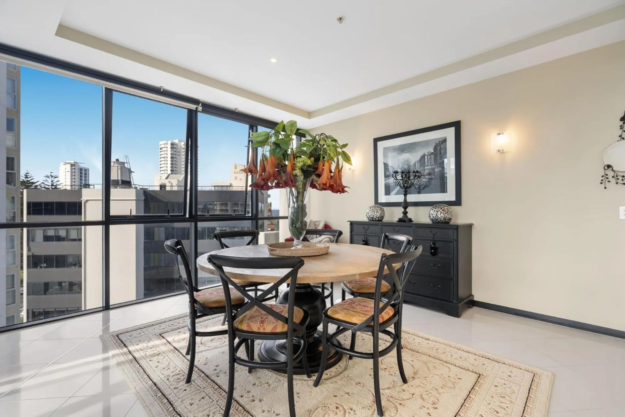 Dining area in Aria Apartments
