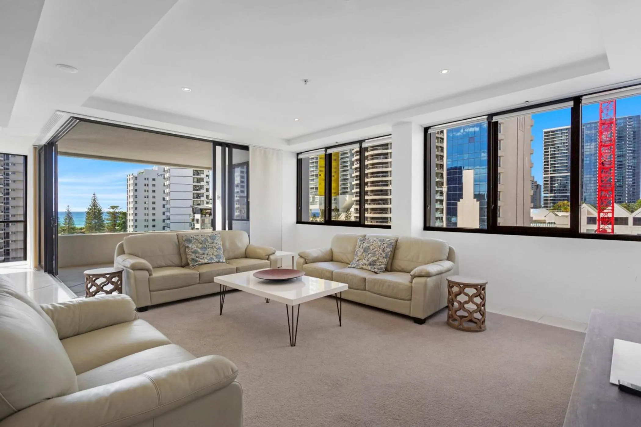 Seating area in Aria Apartments