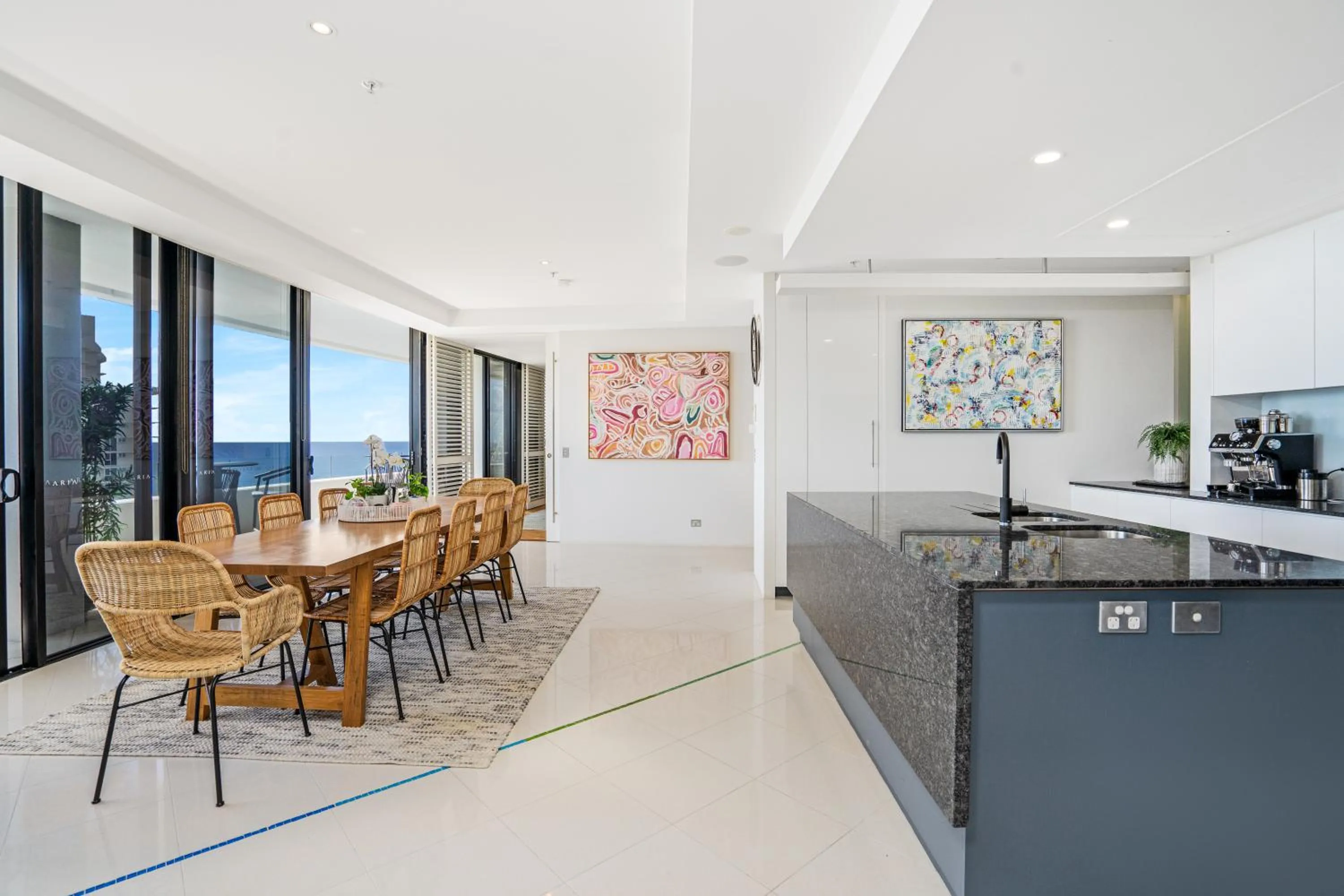 Dining area in Aria Apartments