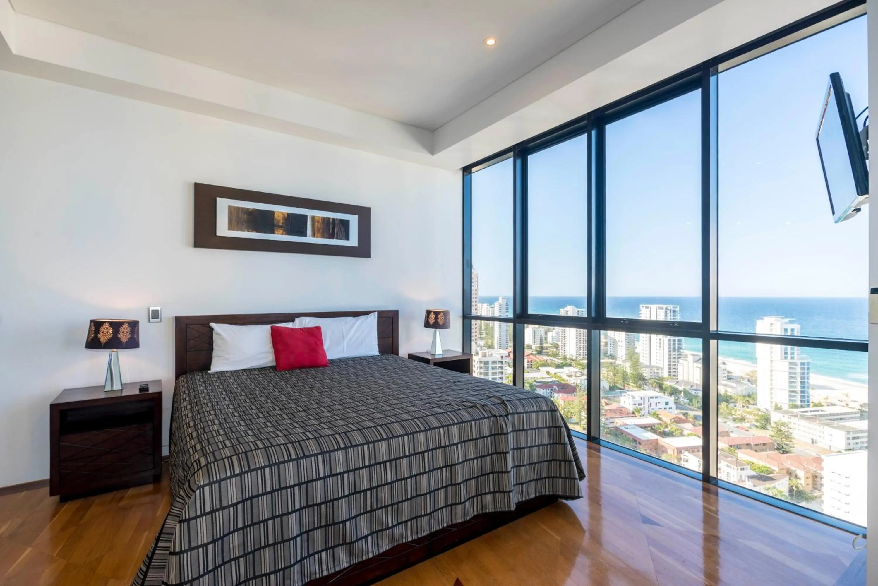Day, Bed in Aria Apartments