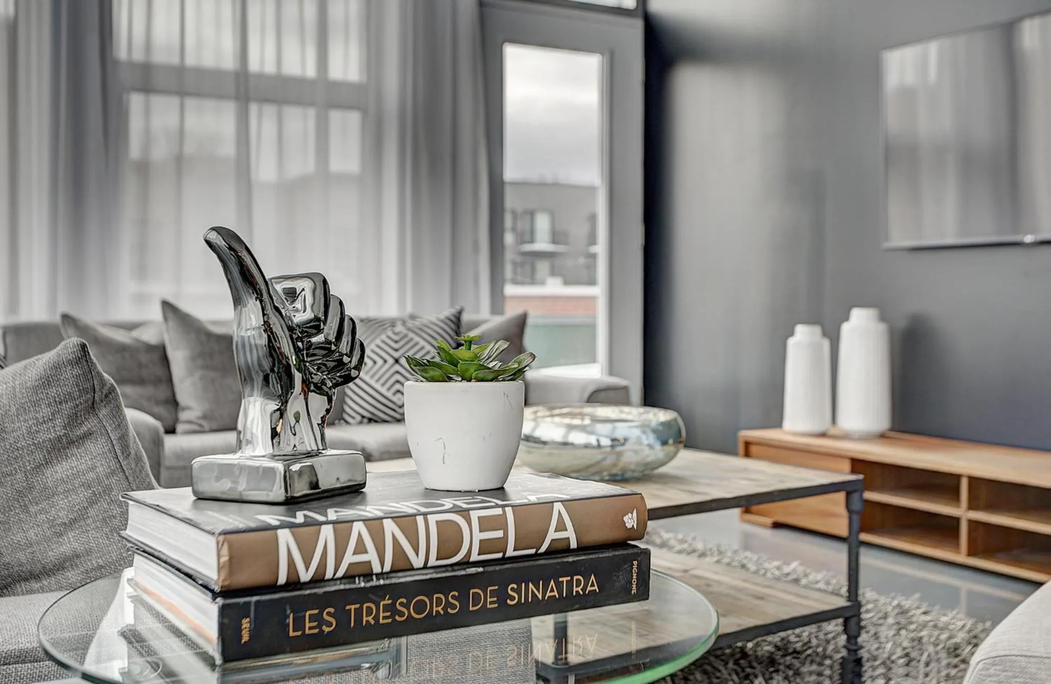 Living room in Les Lofts du Centre by Simplissimmo