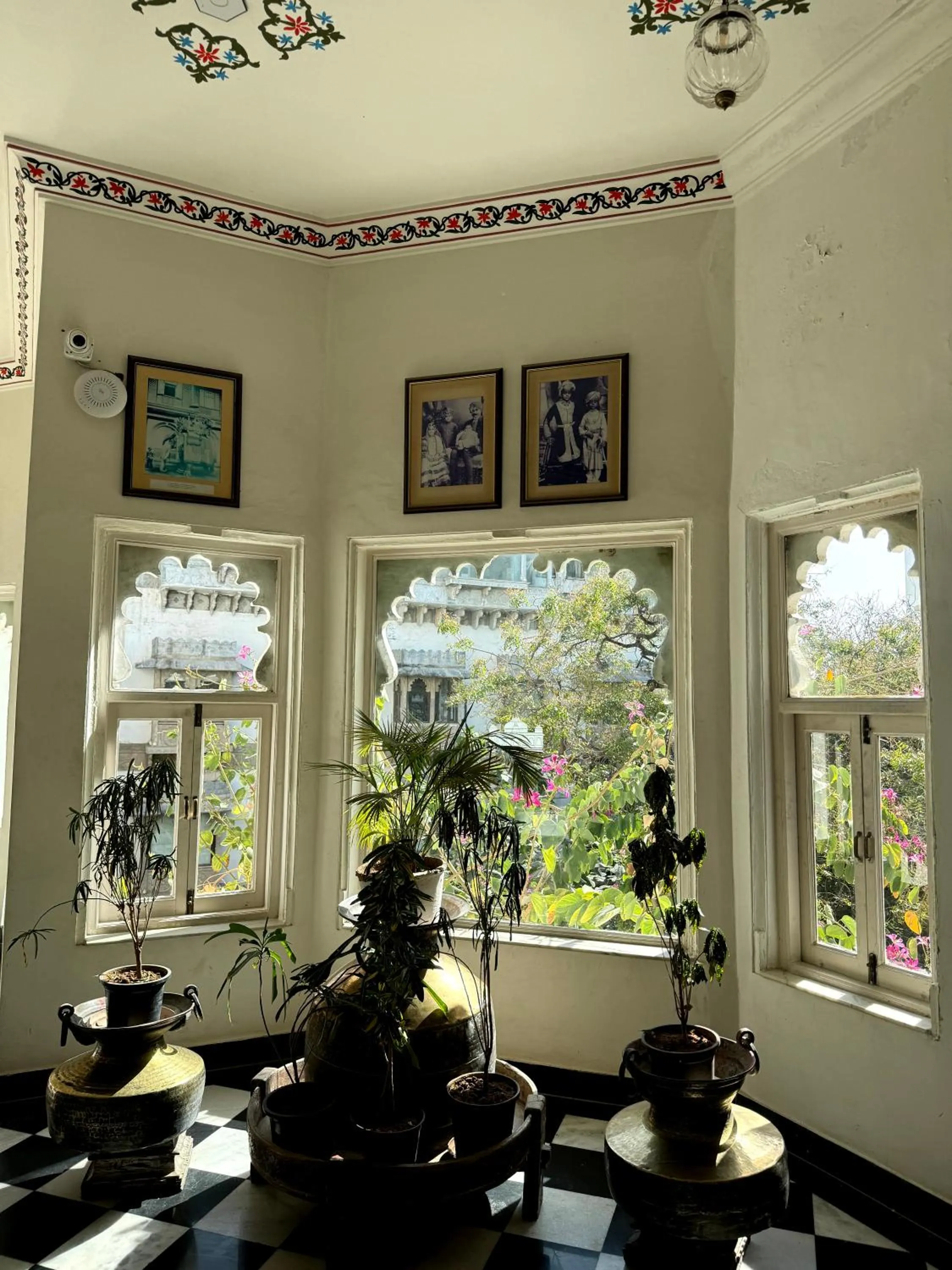 Decorative detail in Hotel Udai Kothi