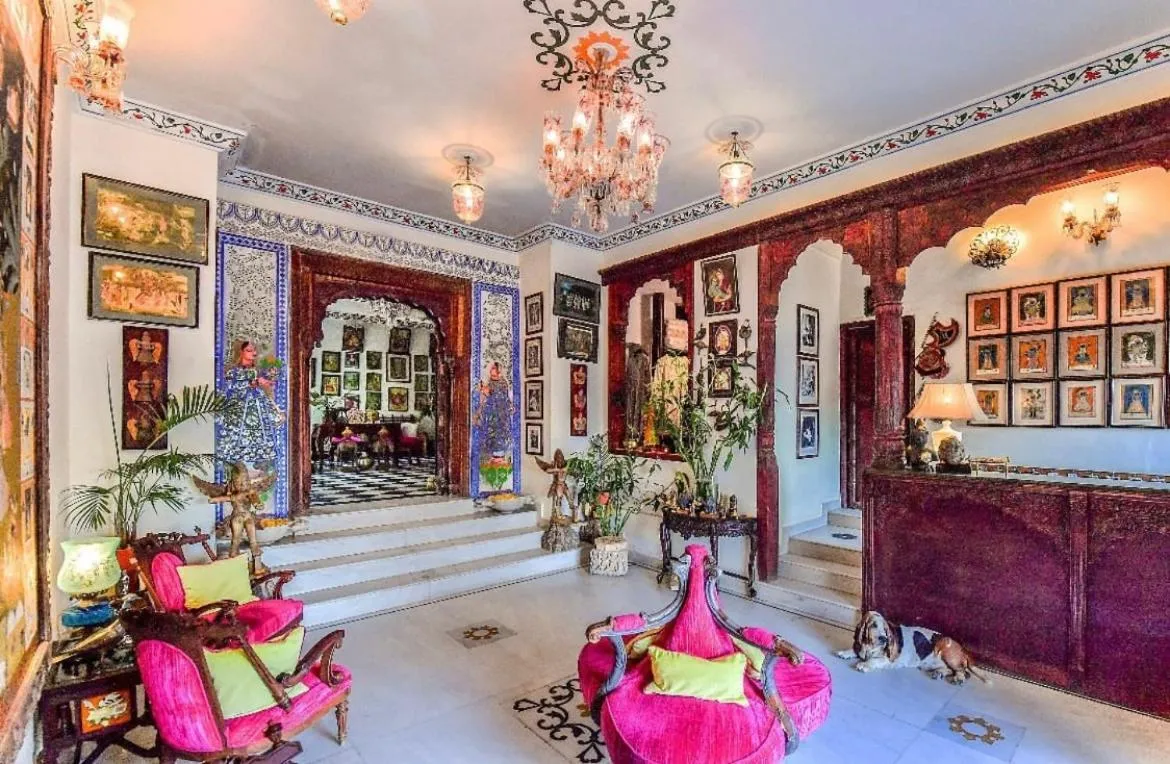 Lobby or reception in Hotel Udai Kothi