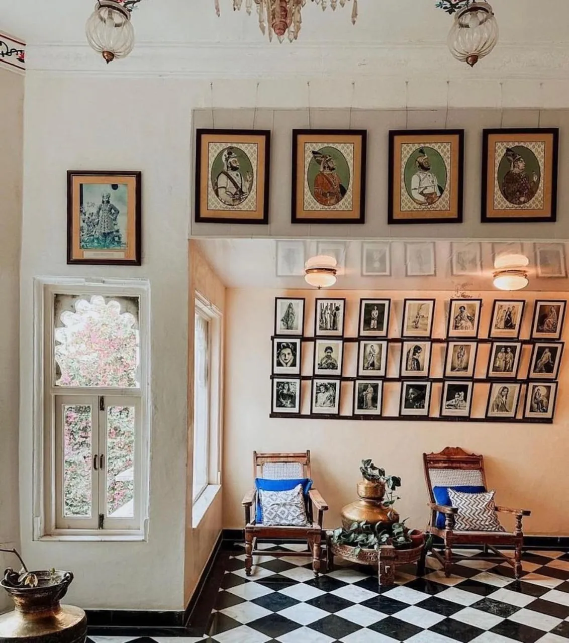 Decorative detail in Hotel Udai Kothi