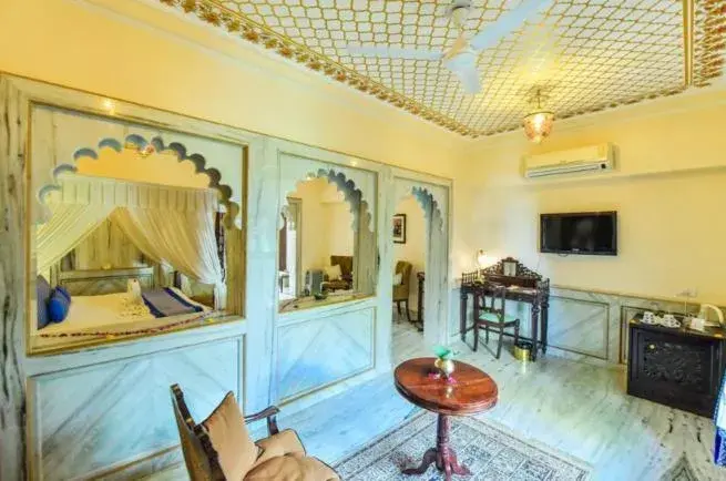 Living room in Hotel Udai Kothi Living room in Hotel Udai Kothi