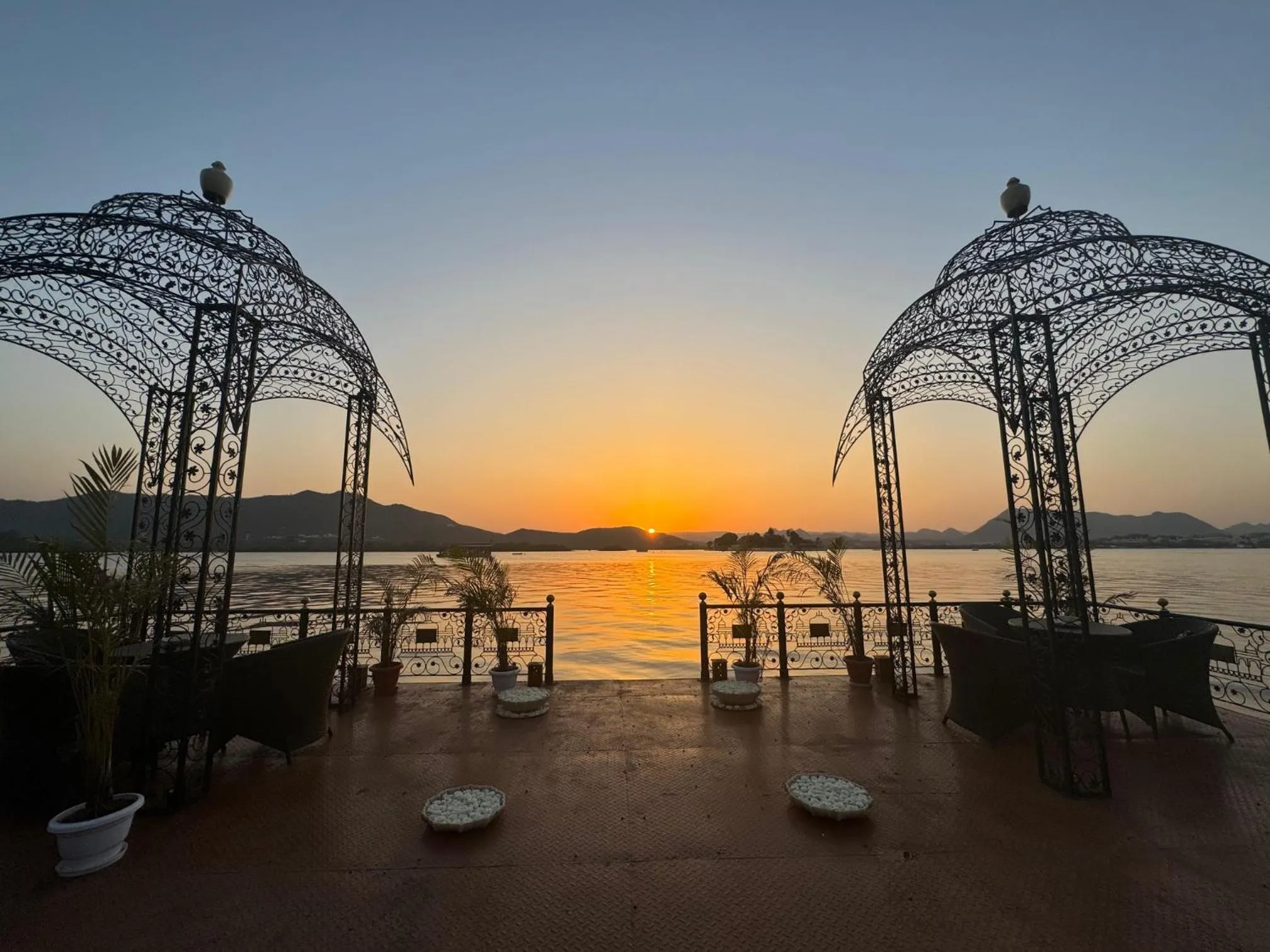 Sunset in Hotel Udai Kothi