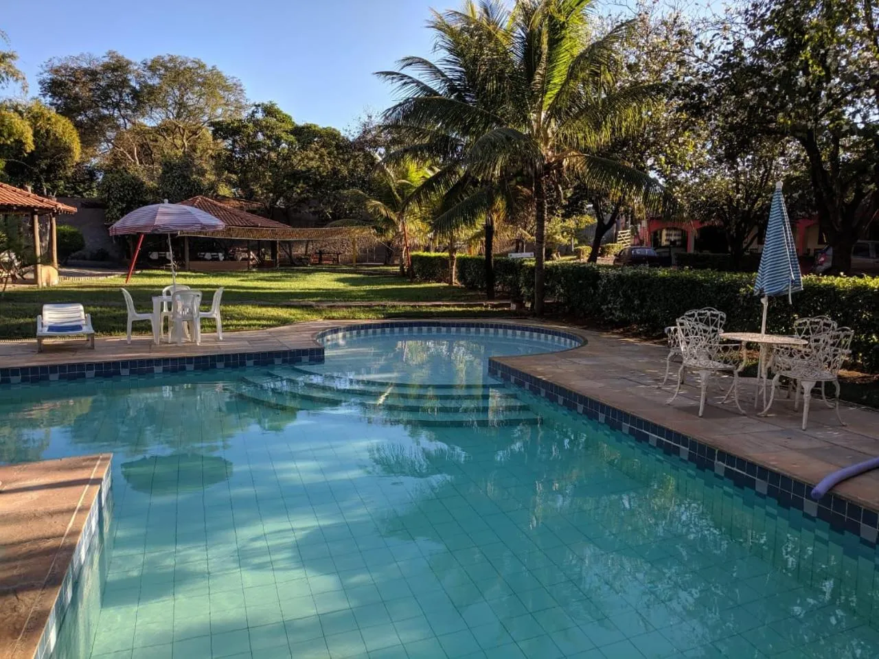Pool view in Pousada Canto do Rio