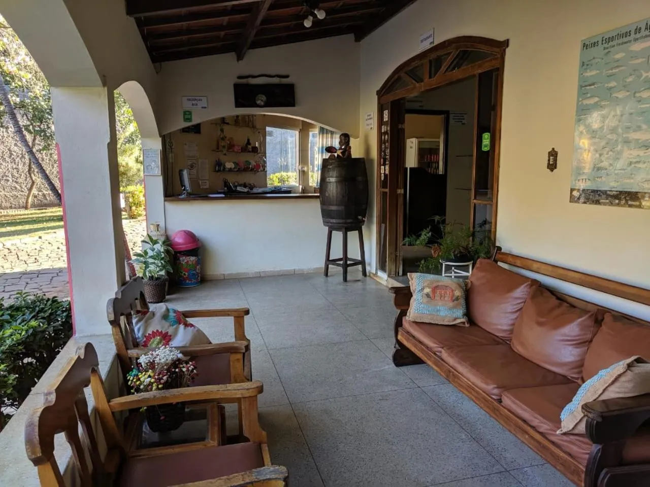 Lobby or reception in Pousada Canto do Rio