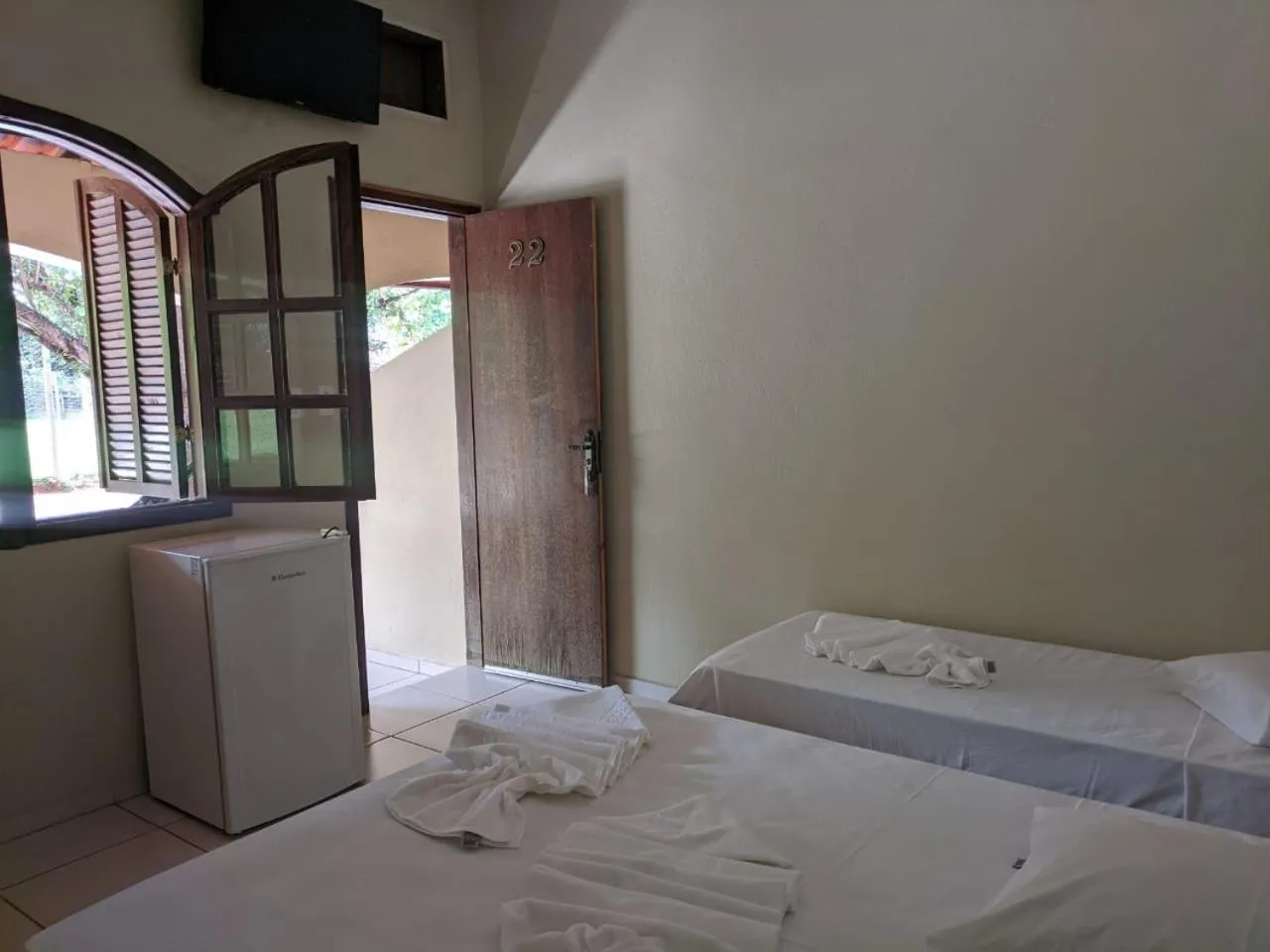 Bedroom, Bed in Pousada Canto do Rio